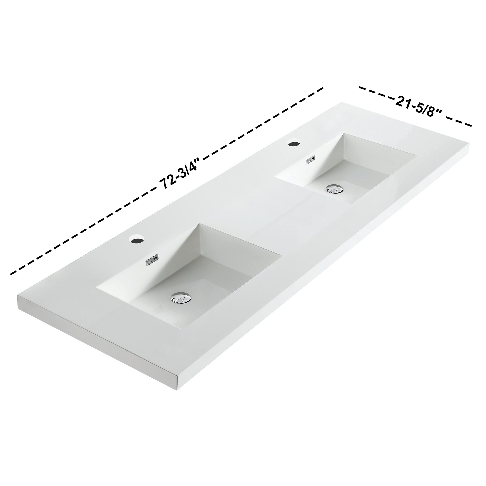 Topmount Bathroom Resin Basin 000 7322BP