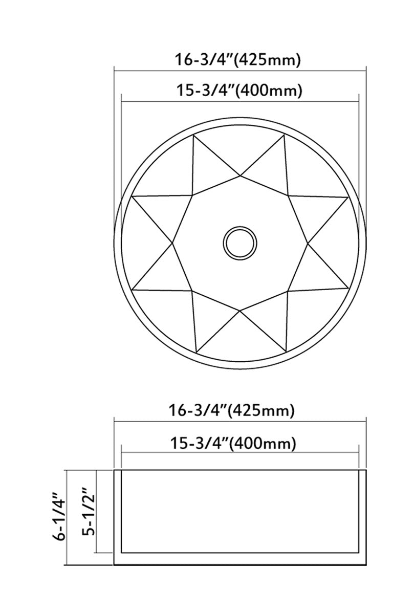 Bathroom Vessel Sink 000 1616 15