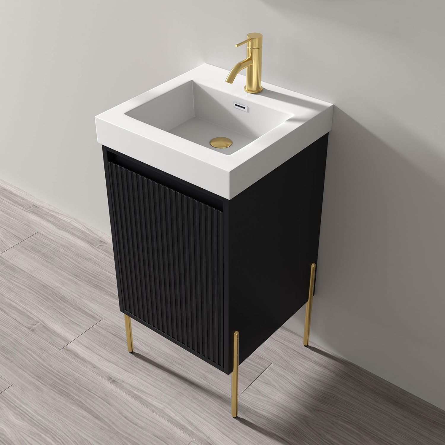 Topmount Bathroom Resin Basin 000 1818BP