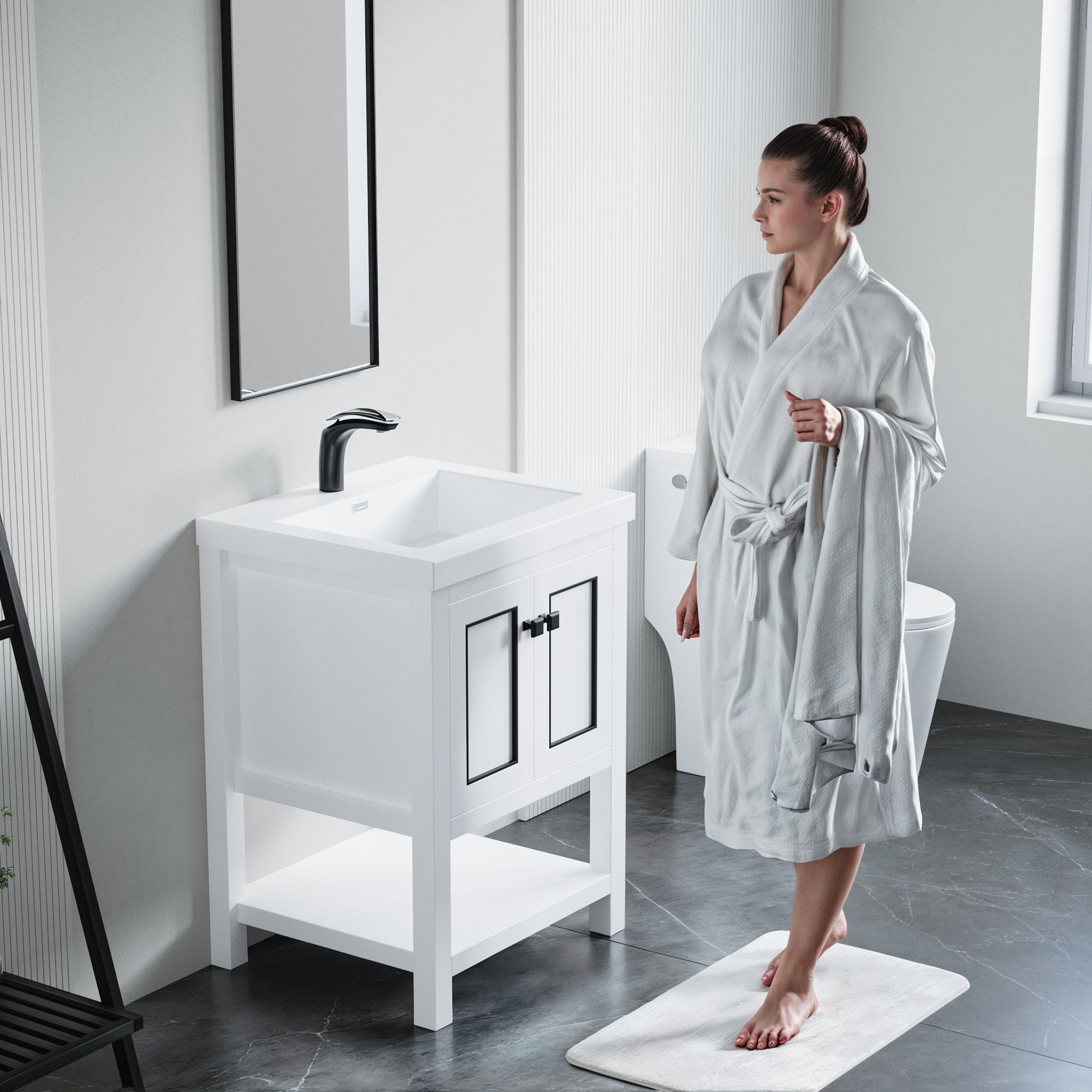 Topmount Bathroom Resin Basin 000 2522BP