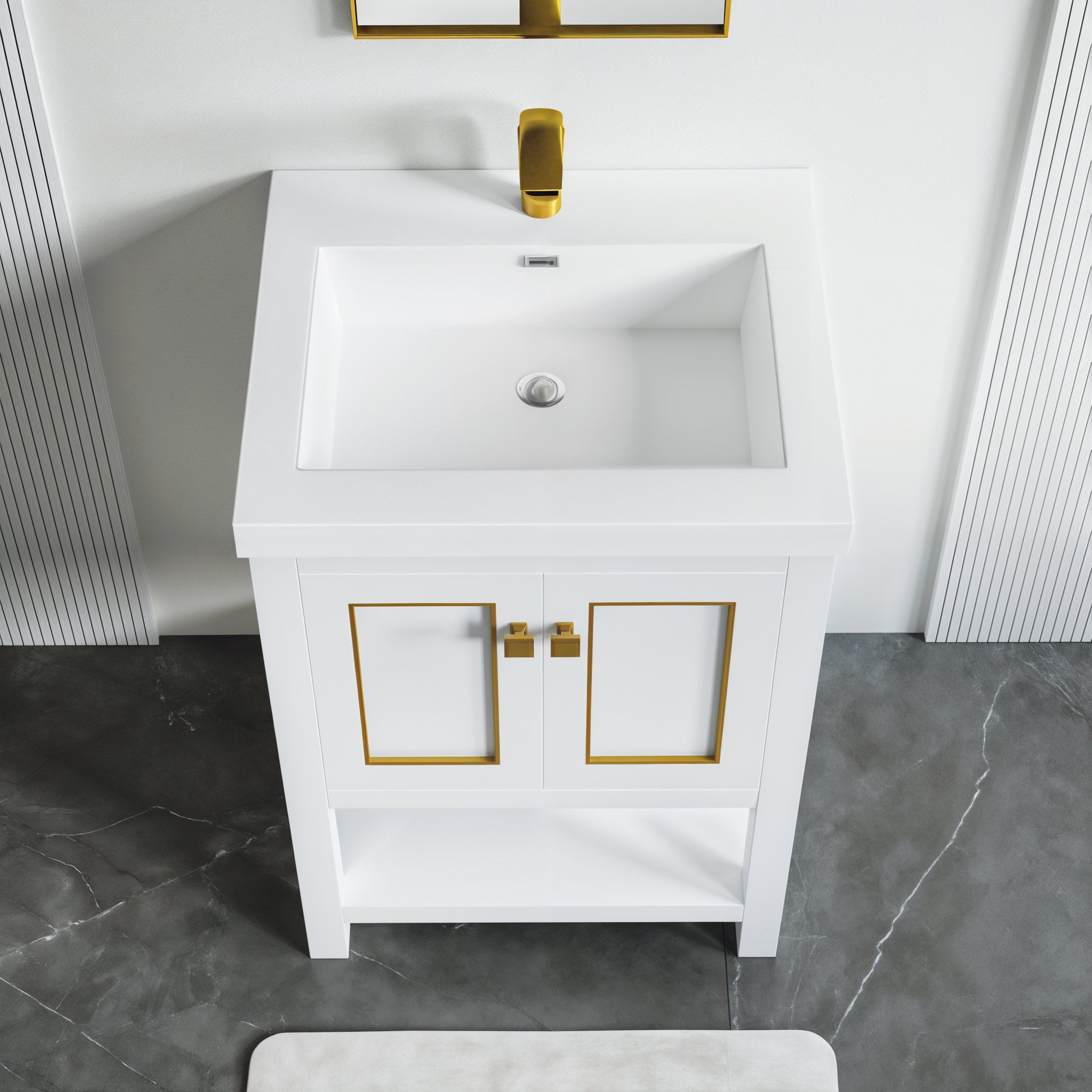 Topmount Bathroom Resin Basin 000 2522BP