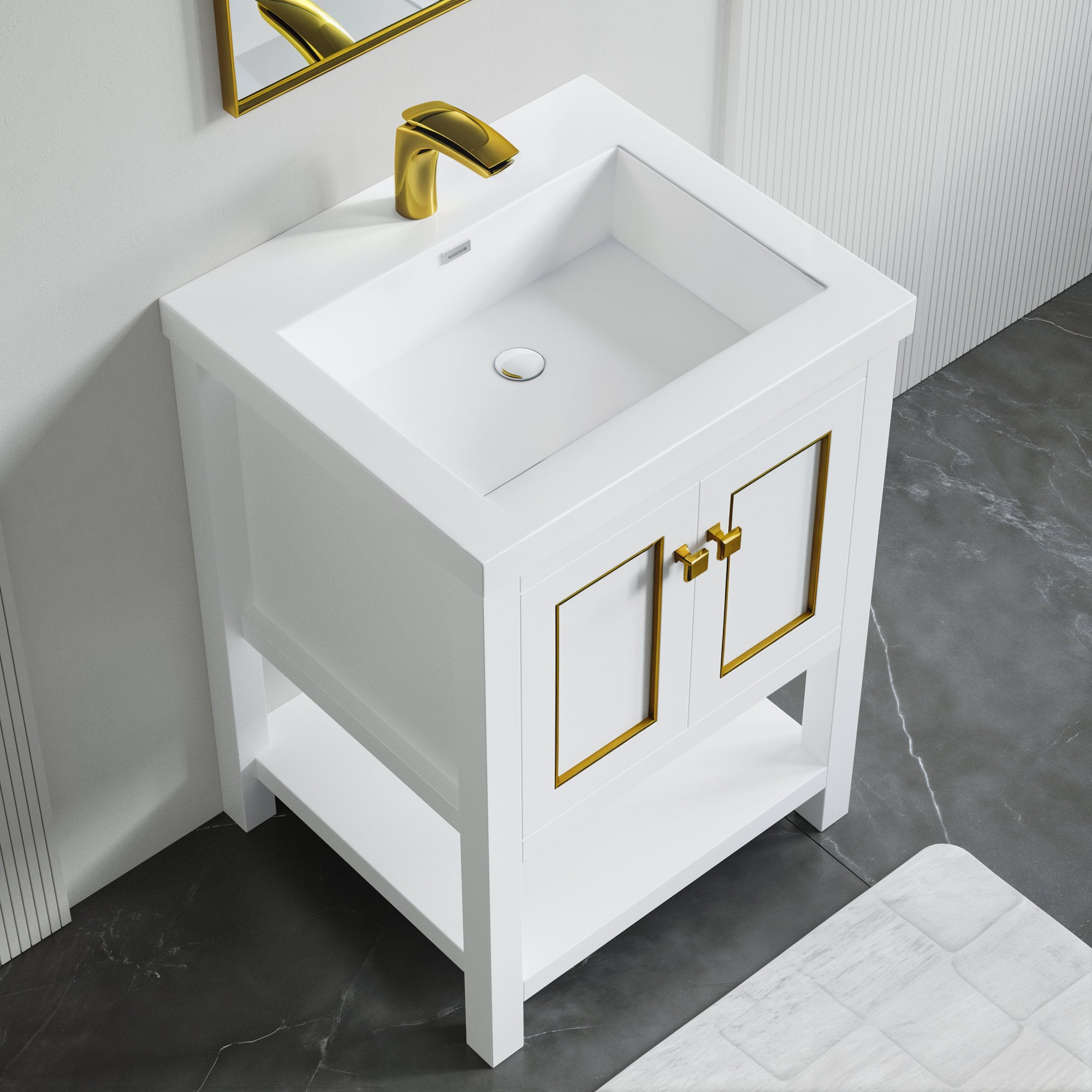 Topmount Bathroom Resin Basin 000 2522BP