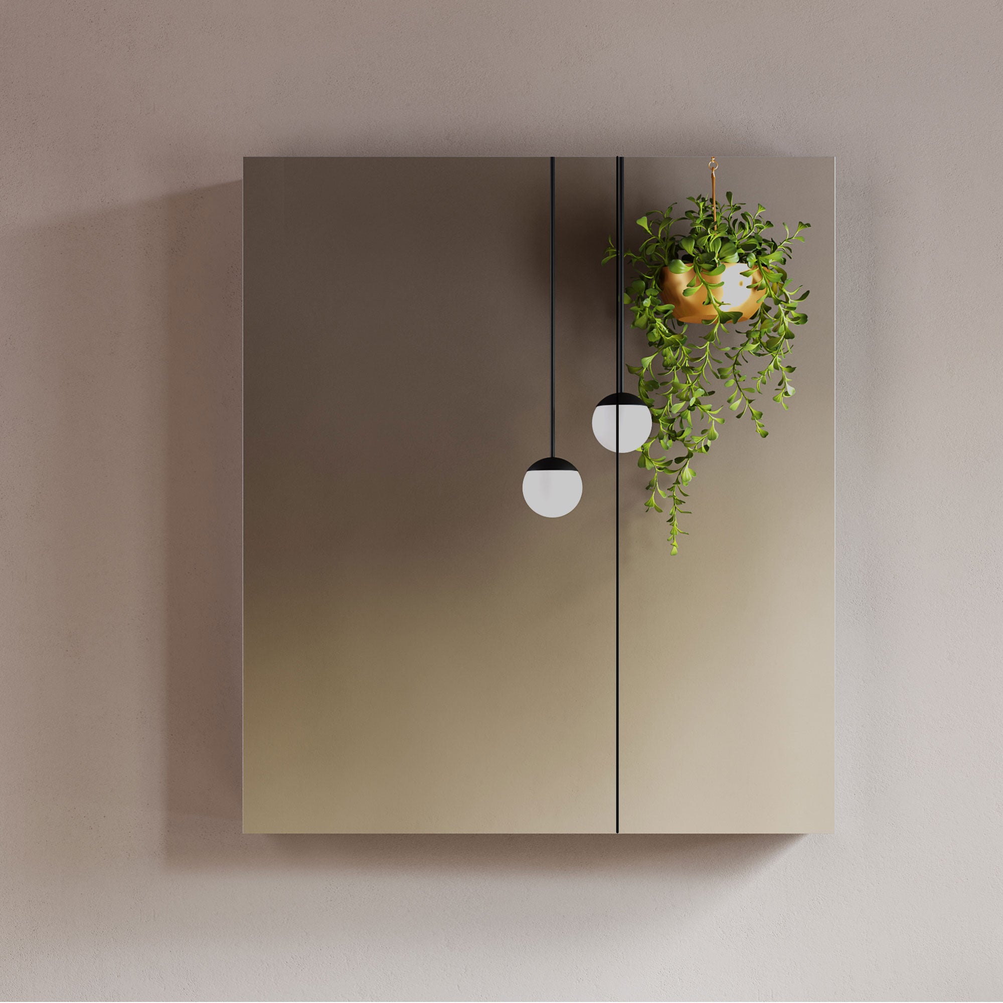 Wooden Mirror Medicine Cabinet - 000 2731 01M