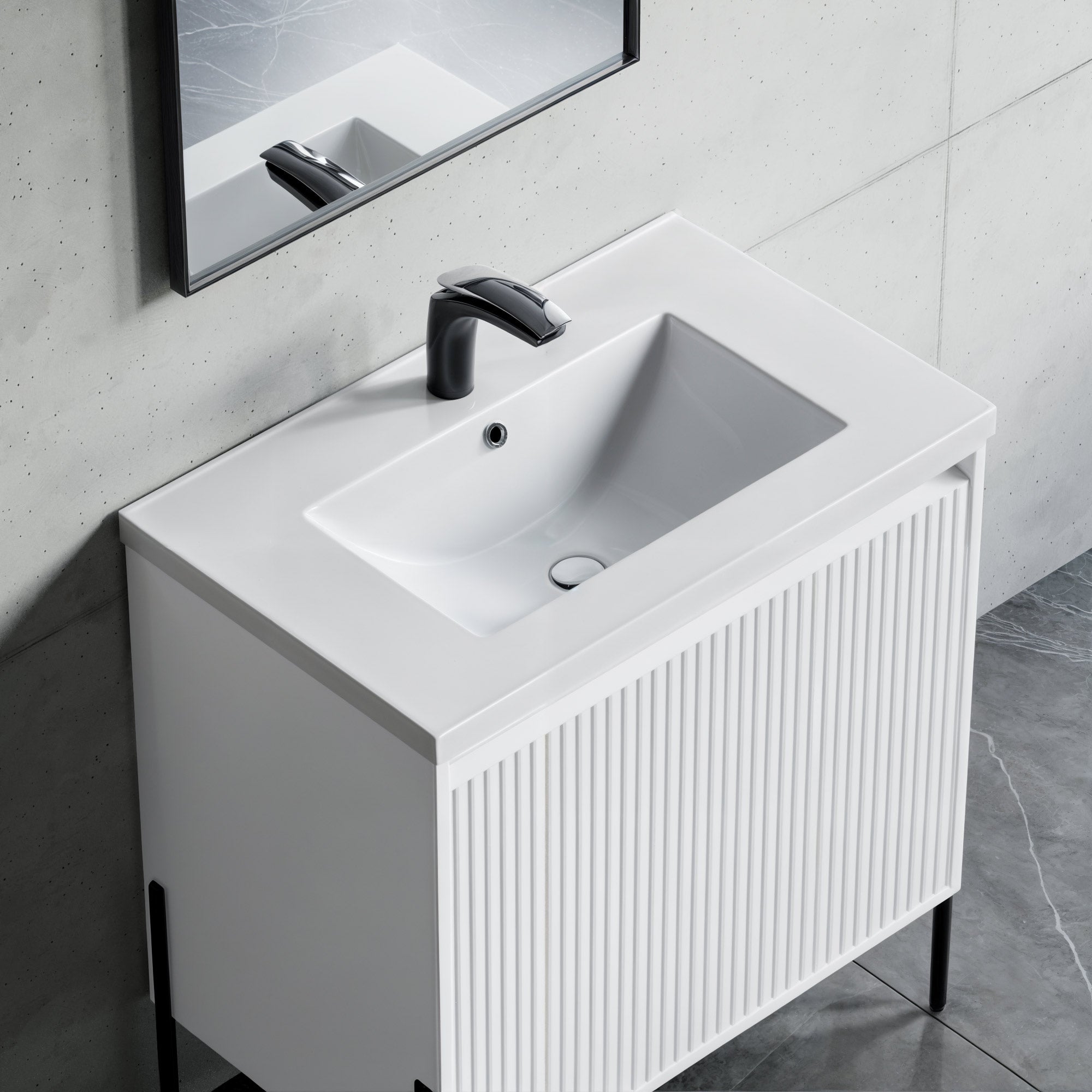 Topmount Bathroom Ceramic Basin 000 3018BT