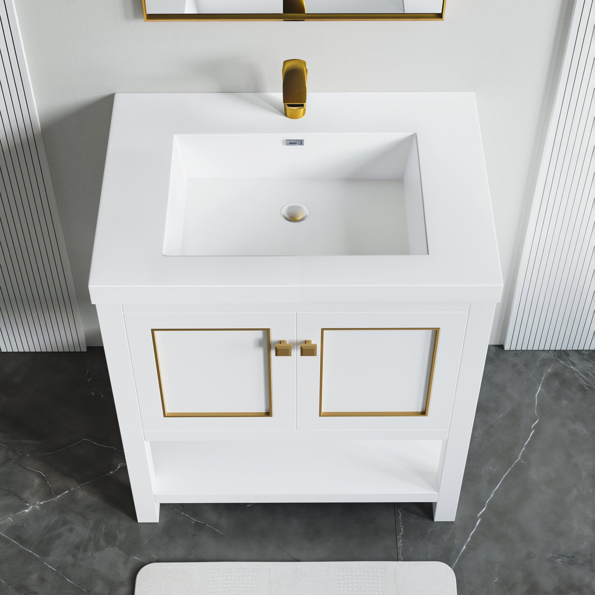 Topmount Bathroom Resin Basin 000 3122BP