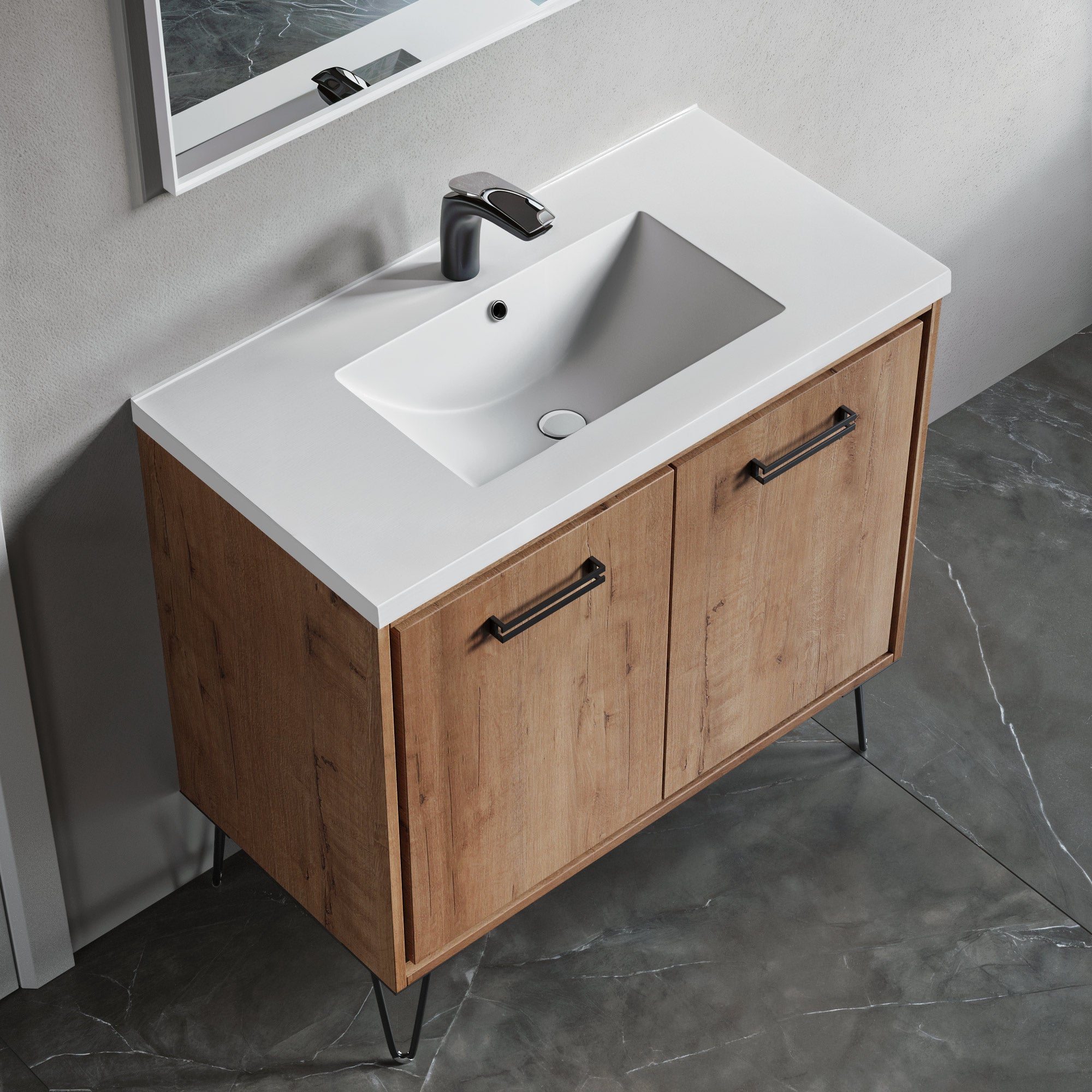 Topmount Bathroom Ceramic Basin 000 3618BT