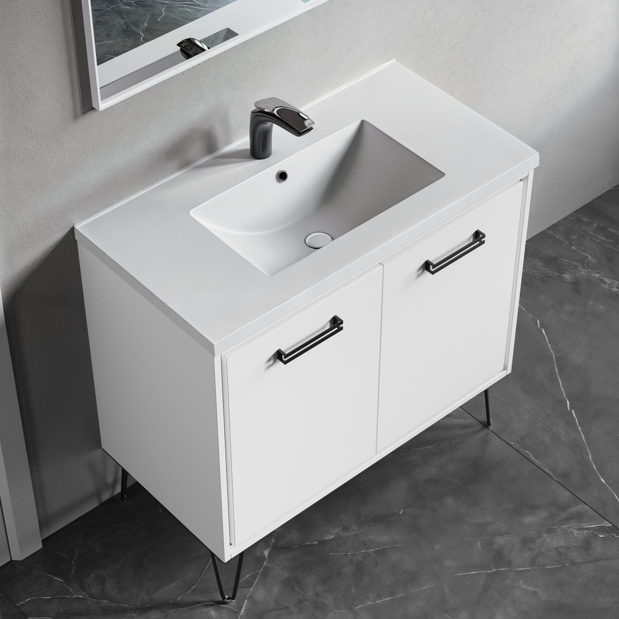 Topmount Bathroom Ceramic Basin 000 3618BT