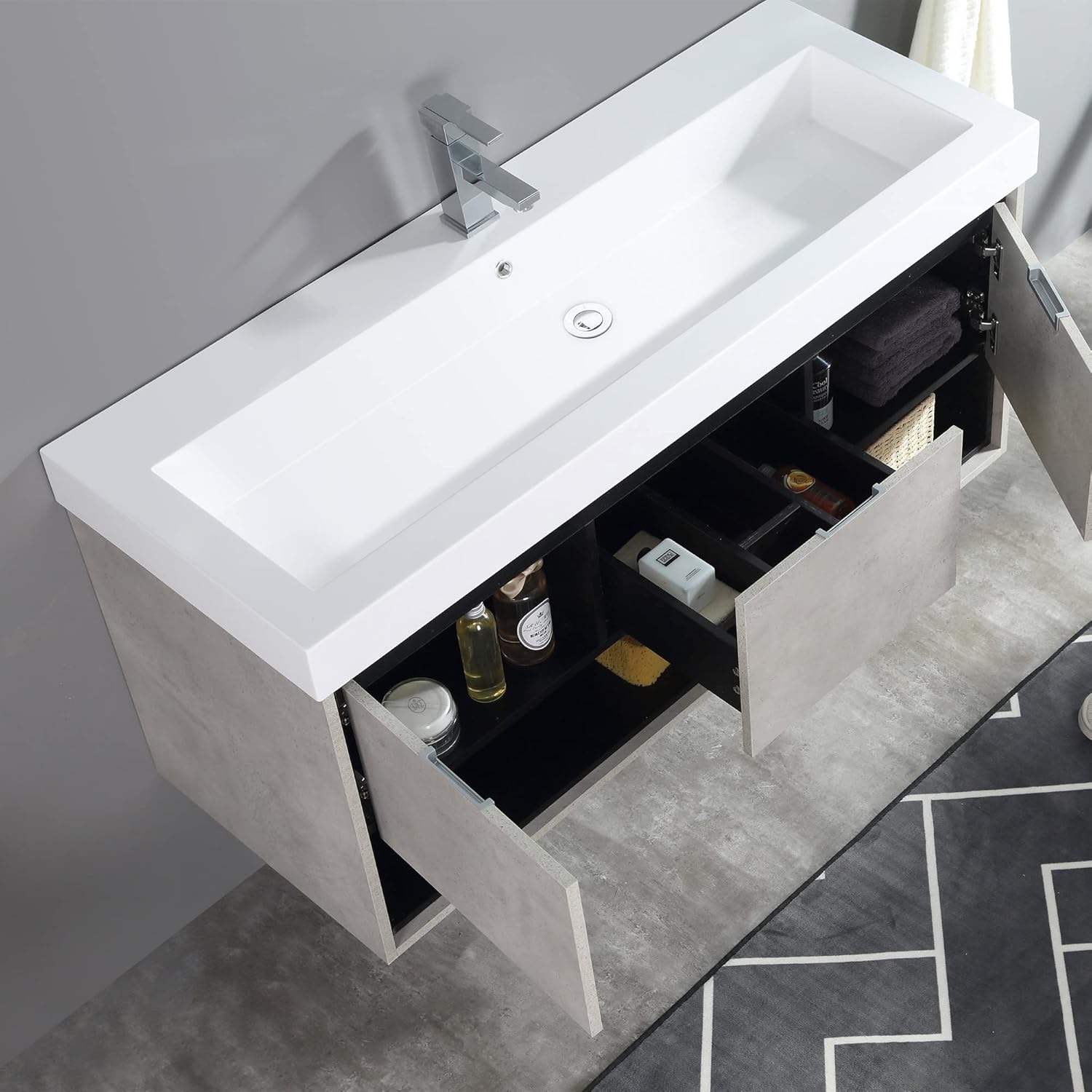 Topmount Bathroom Resin Basin 000 4818BP-RS