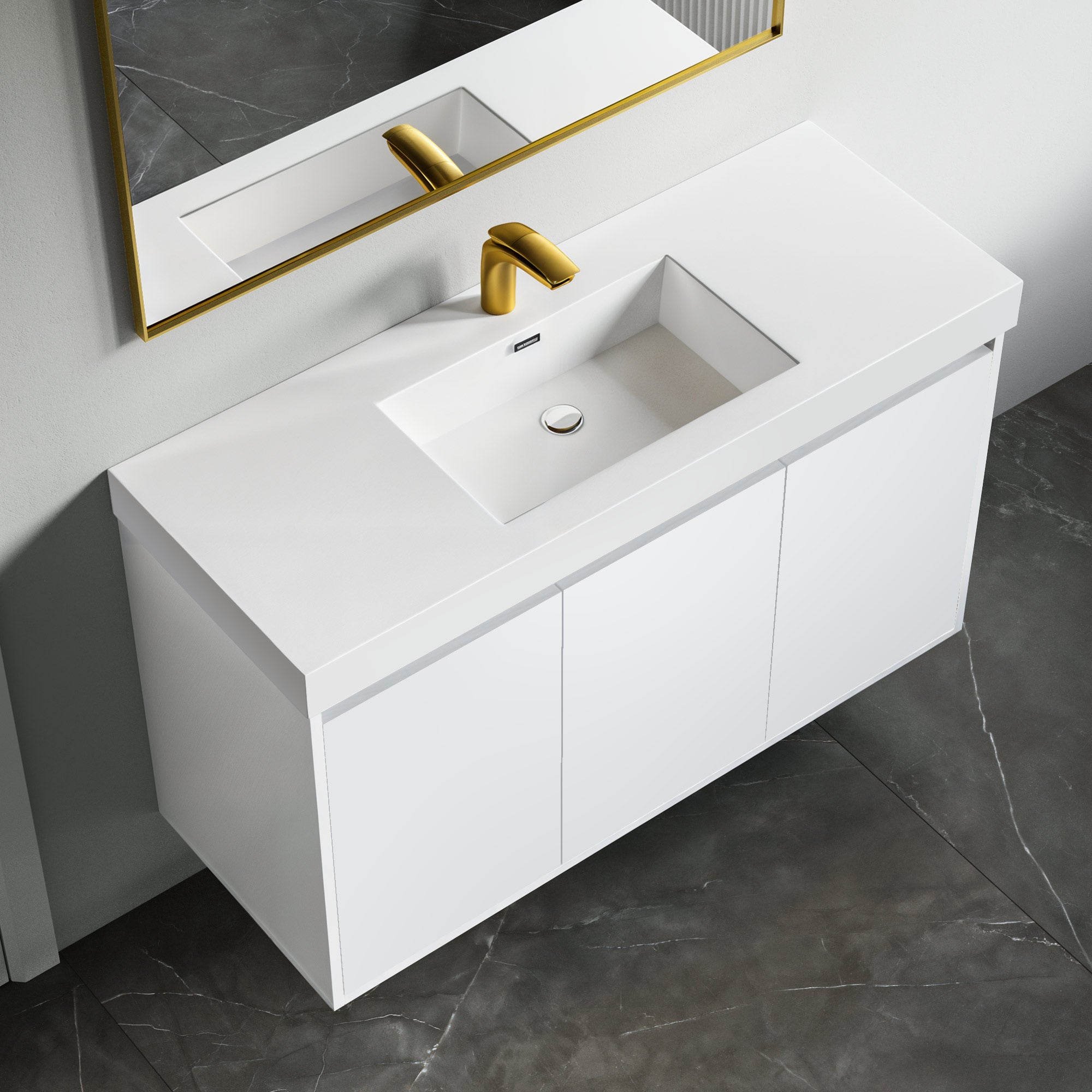 Topmount Bathroom Resin Basin 000 4818BP-S