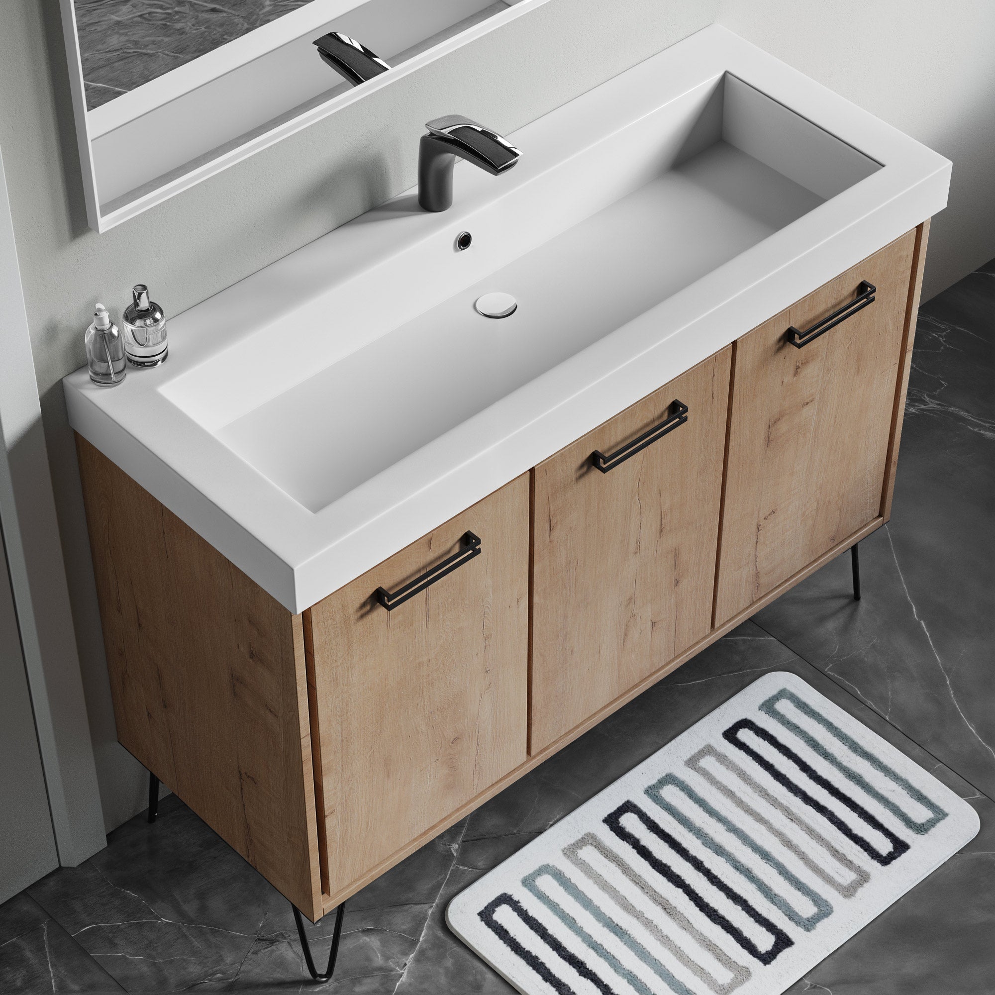 Topmount Bathroom Resin Basin 000 4818BP-RS