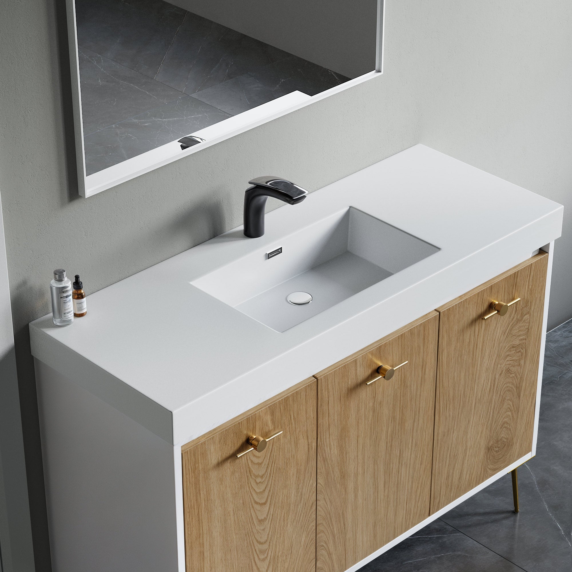 Topmount Bathroom Resin Basin 000 4818BP-S