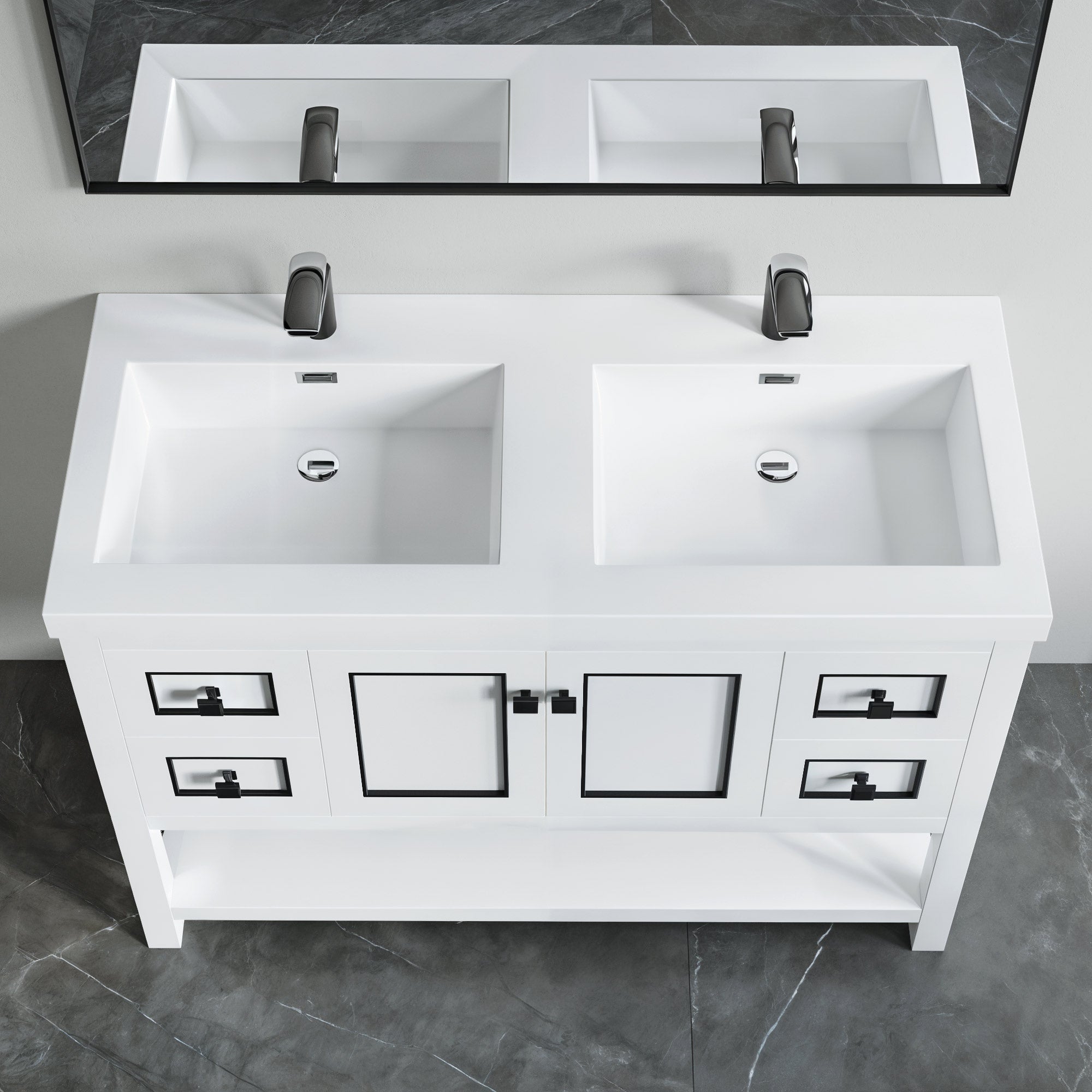 Topmount Bathroom Resin Basin 000 4922BP