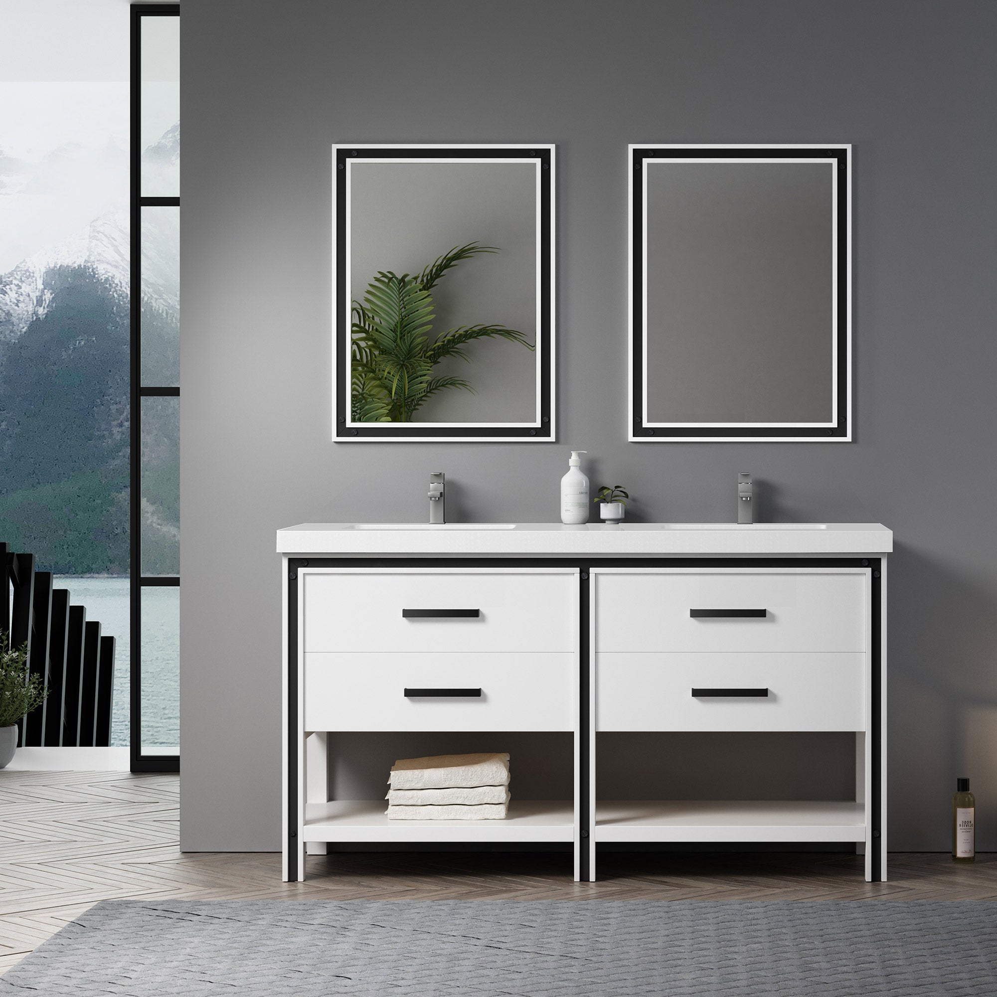 Topmount Bathroom Resin Basin 000 6122BP