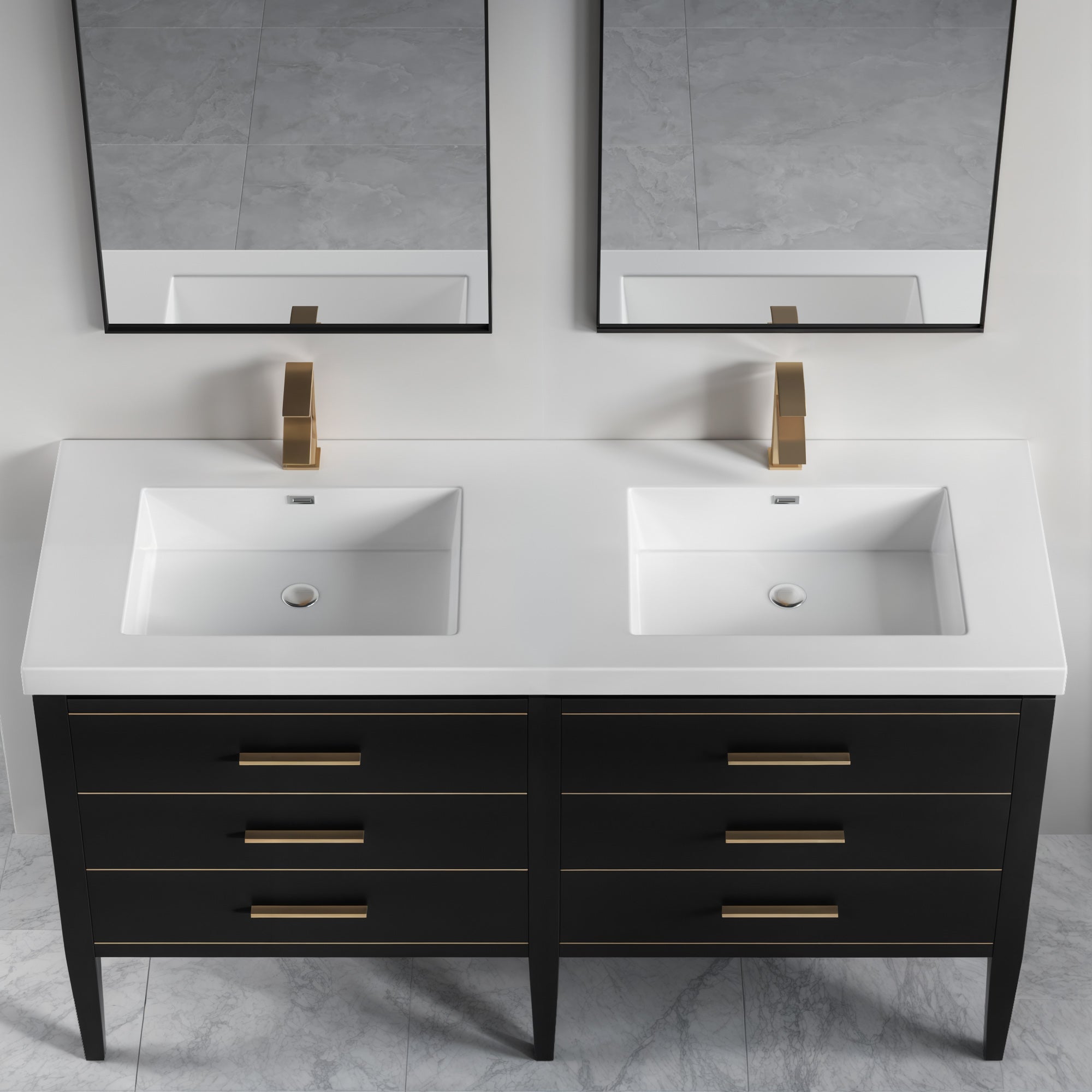 Topmount Bathroom Resin Basin 000 6122BP