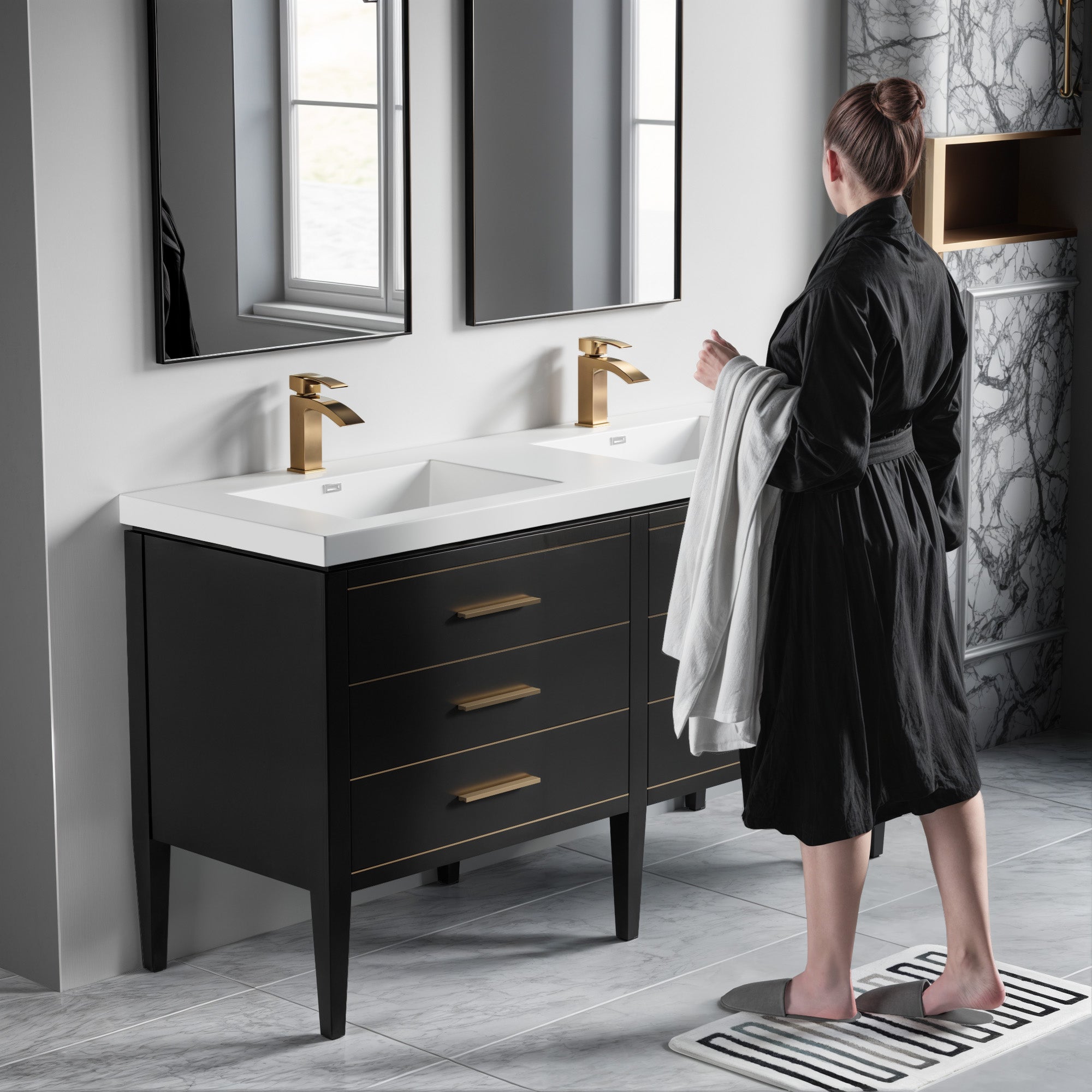 Topmount Bathroom Resin Basin 000 6122BP