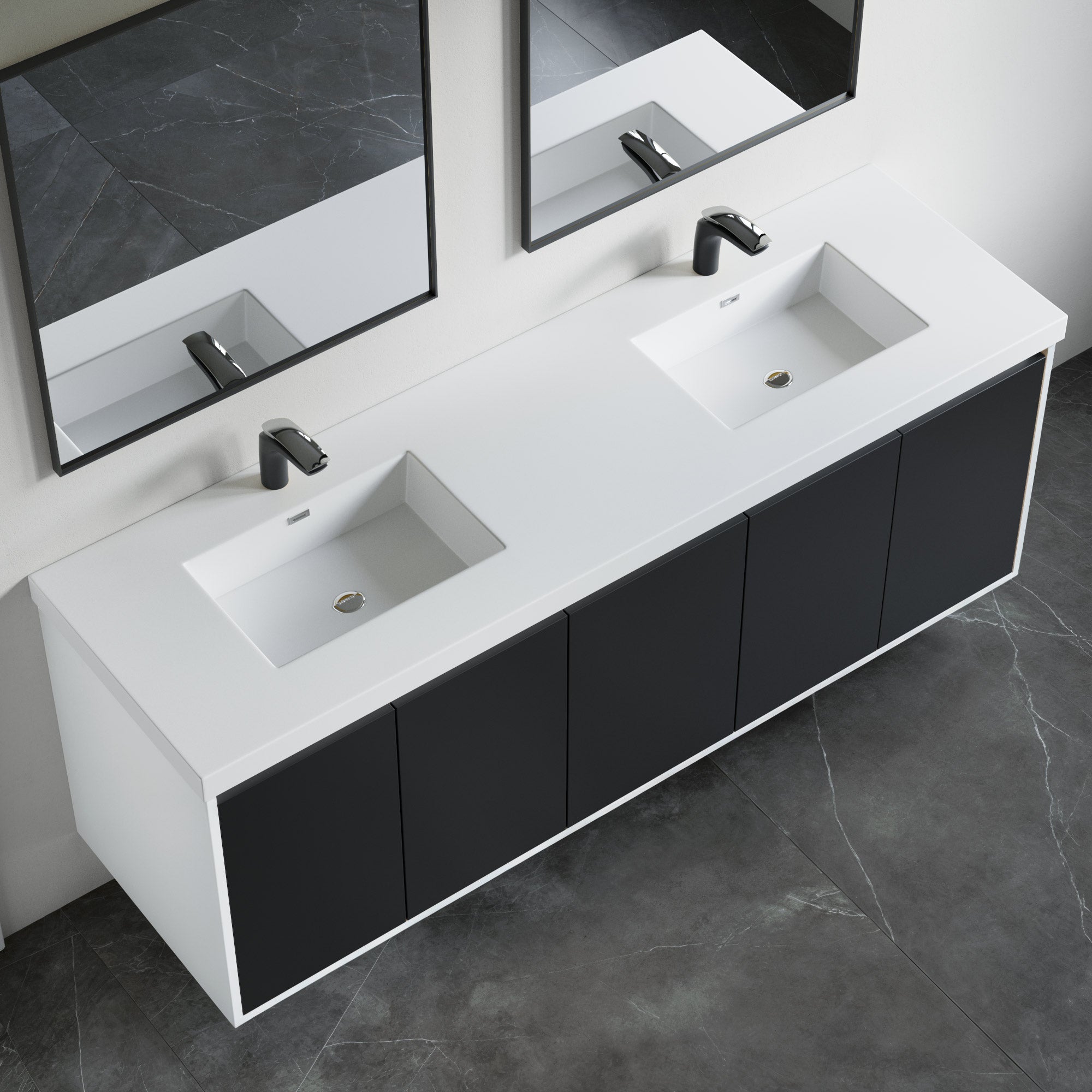 Topmount Bathroom Resin Basin 000 7322BP