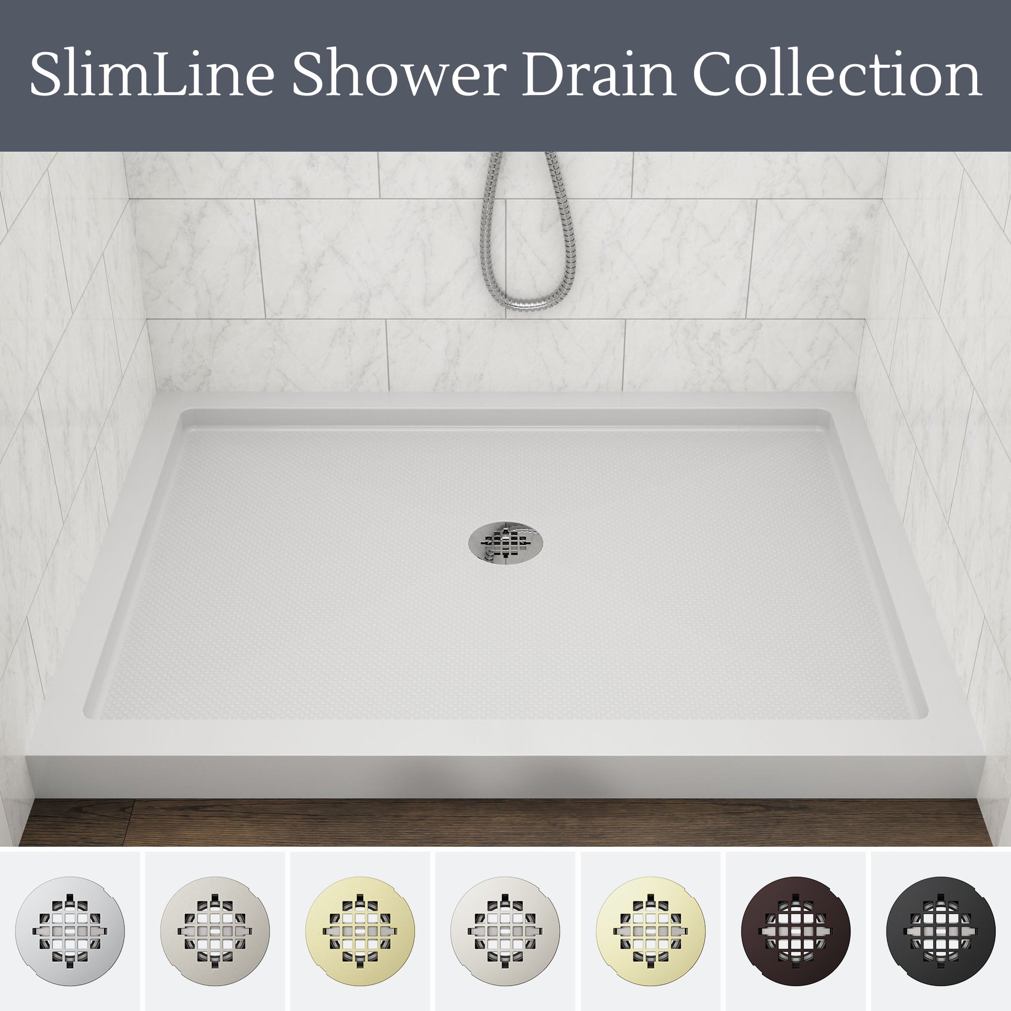 SlimLine 2" Round Shower Drain
