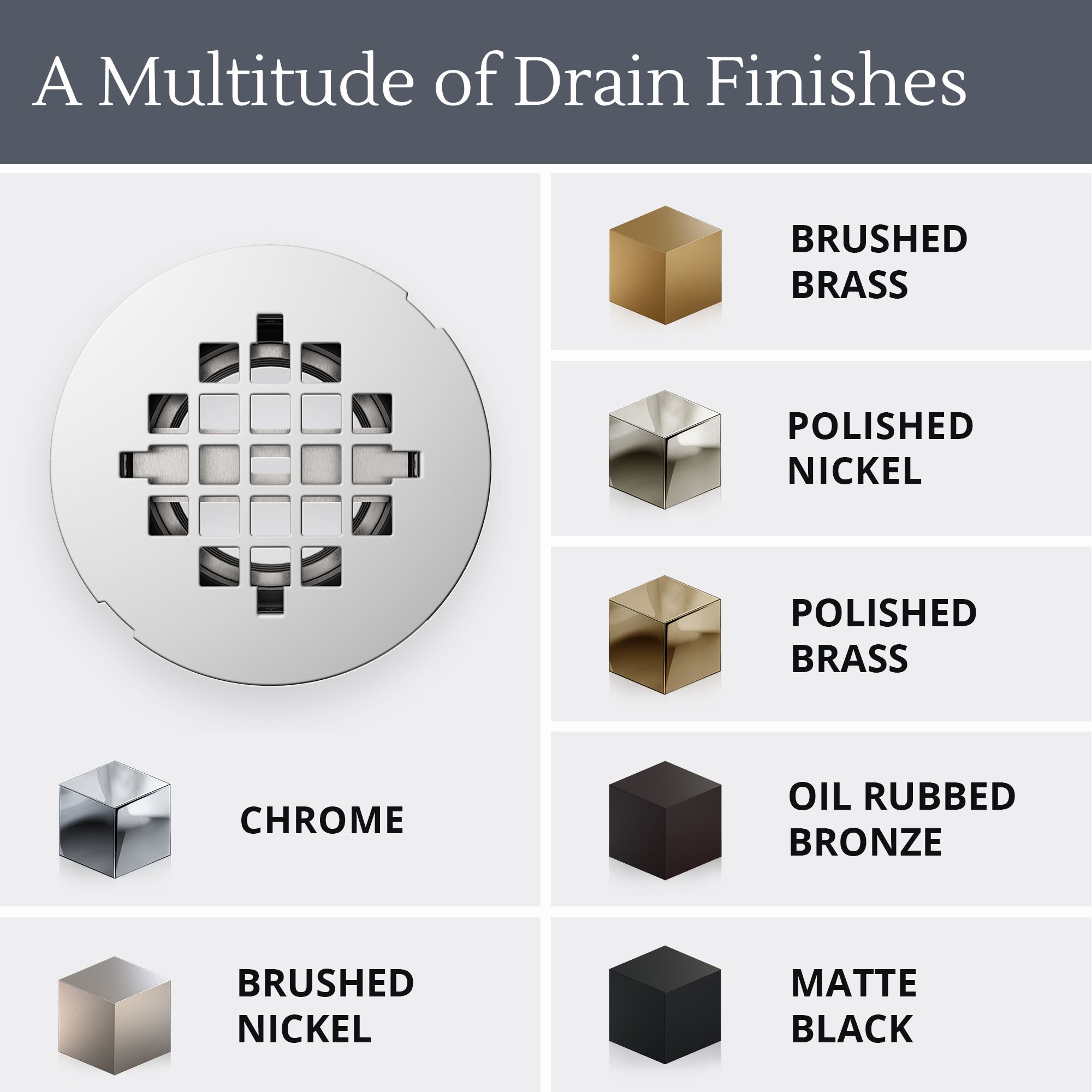 SlimLine 2" Round Shower Drain