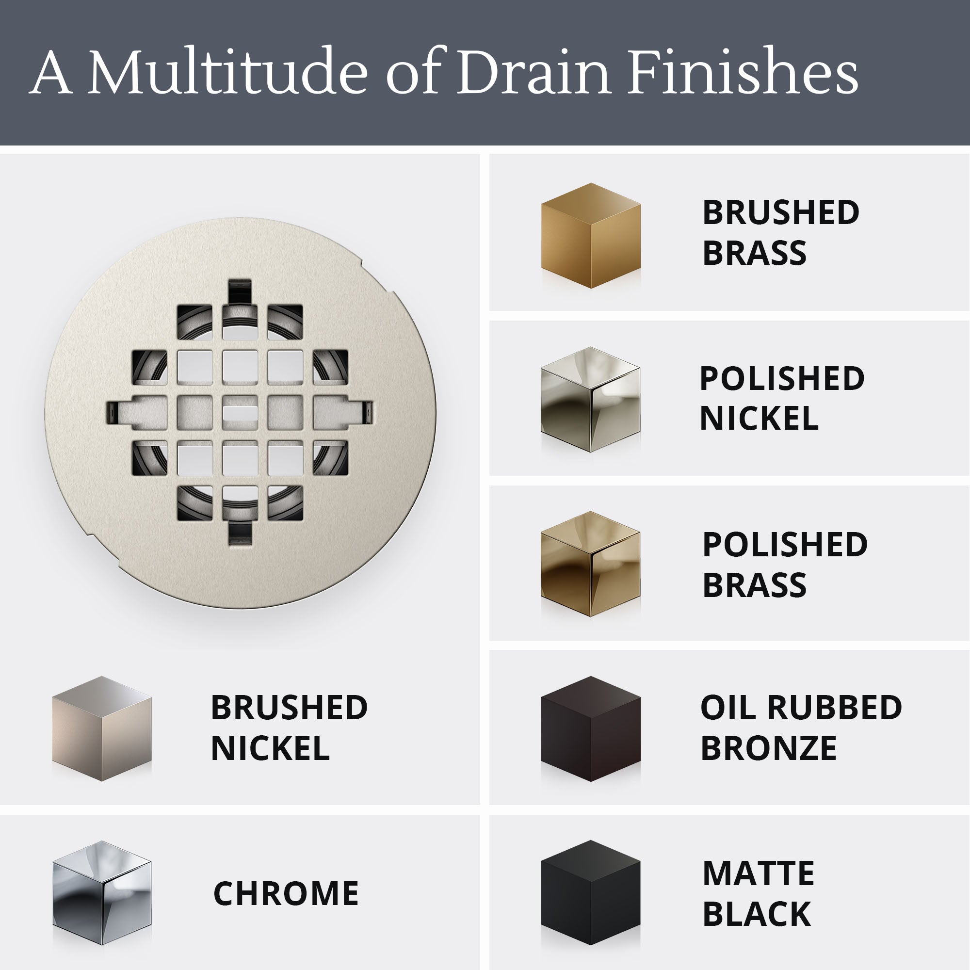 SlimLine 2" Round Shower Drain