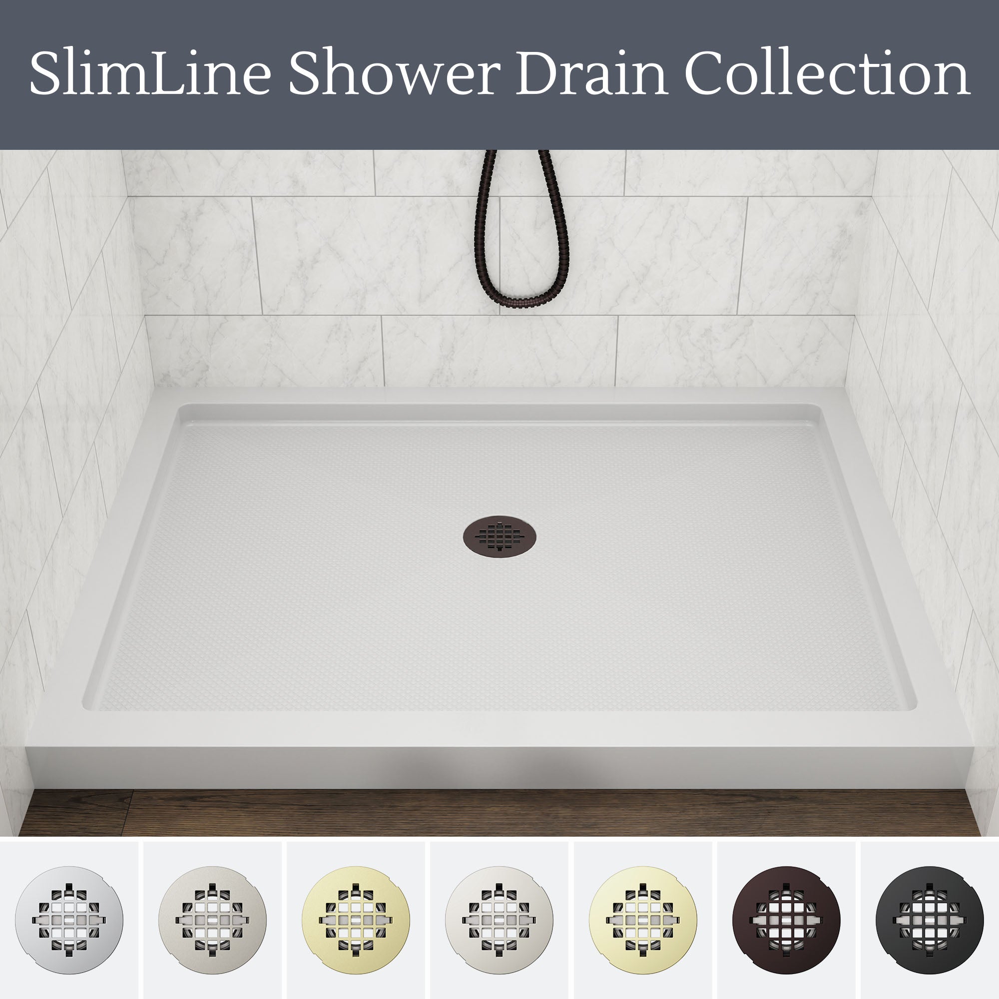 SlimLine 2" Round Shower Drain