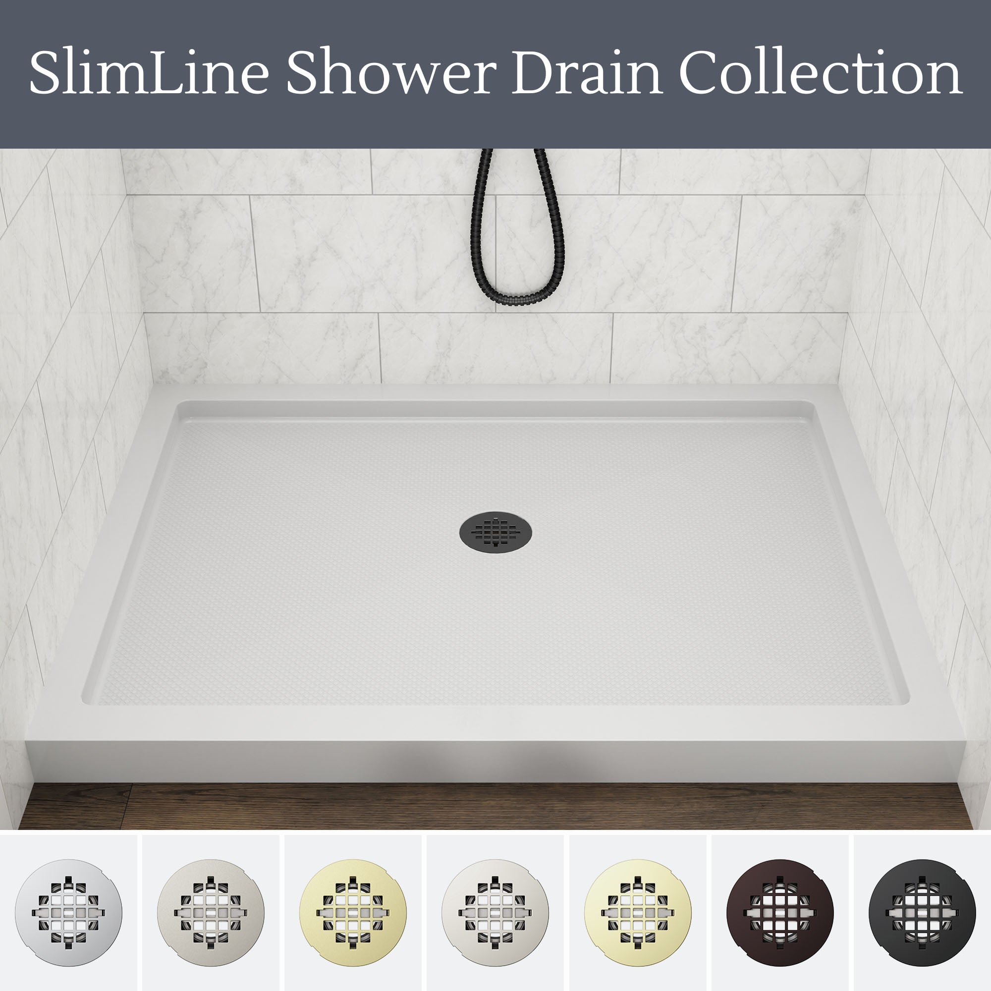 SlimLine 2" Round Shower Drain