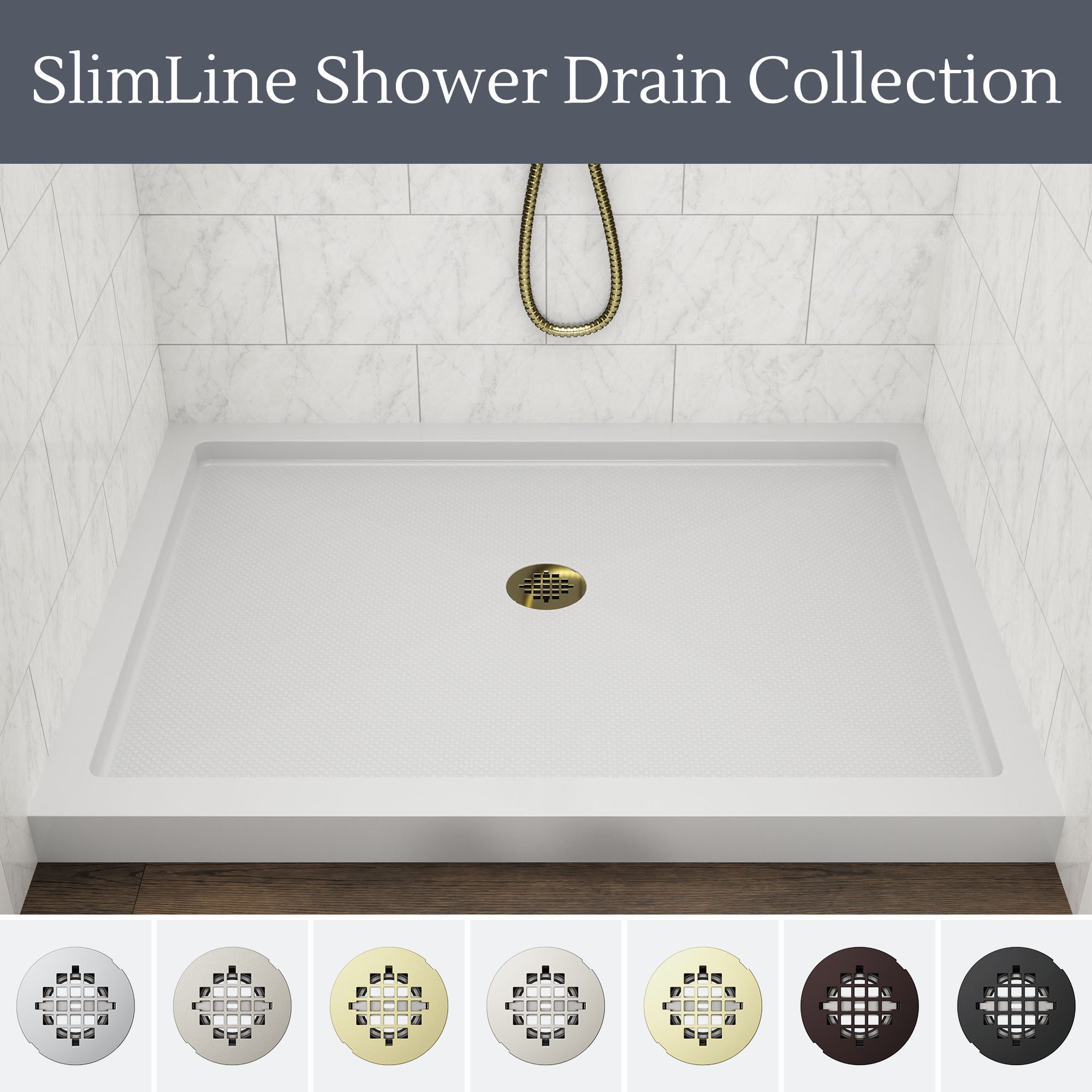 SlimLine 2" Round Shower Drain