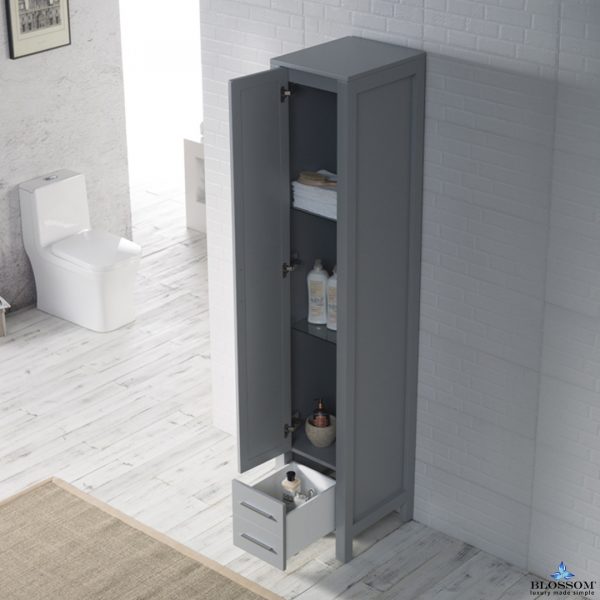 Sydney 15 Inch Mirror Linen Cabinet