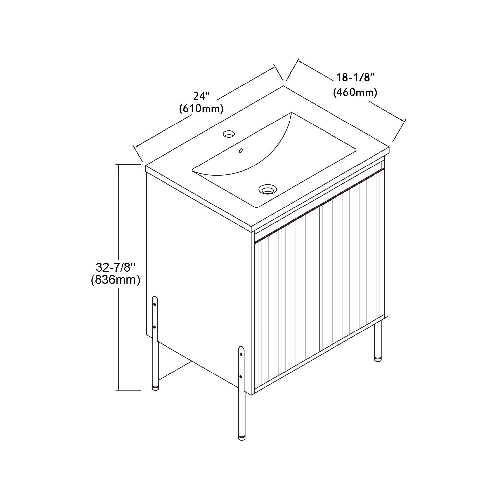 002 Series - 24 Inch Vanity