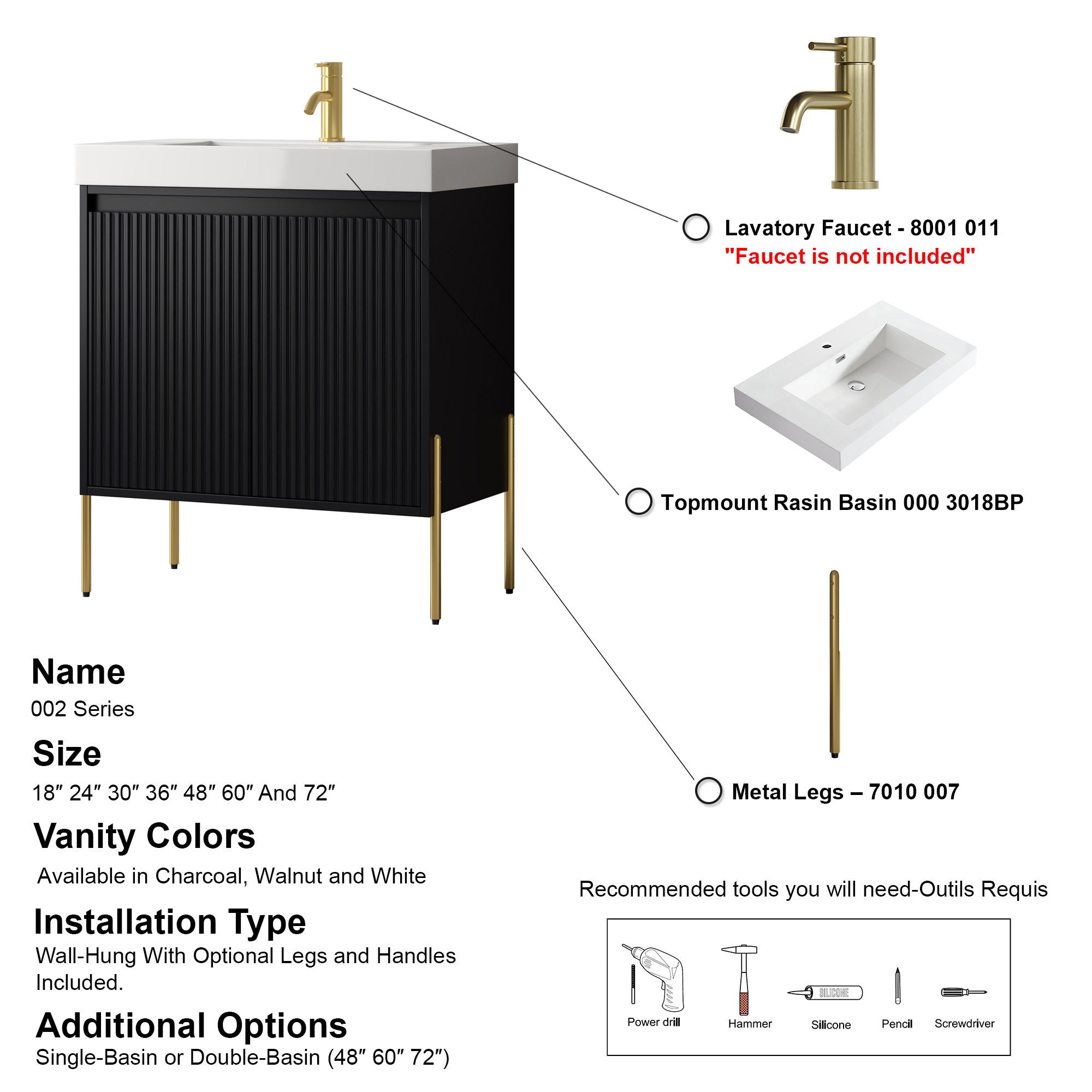002 Series - 30 Inch Vanity