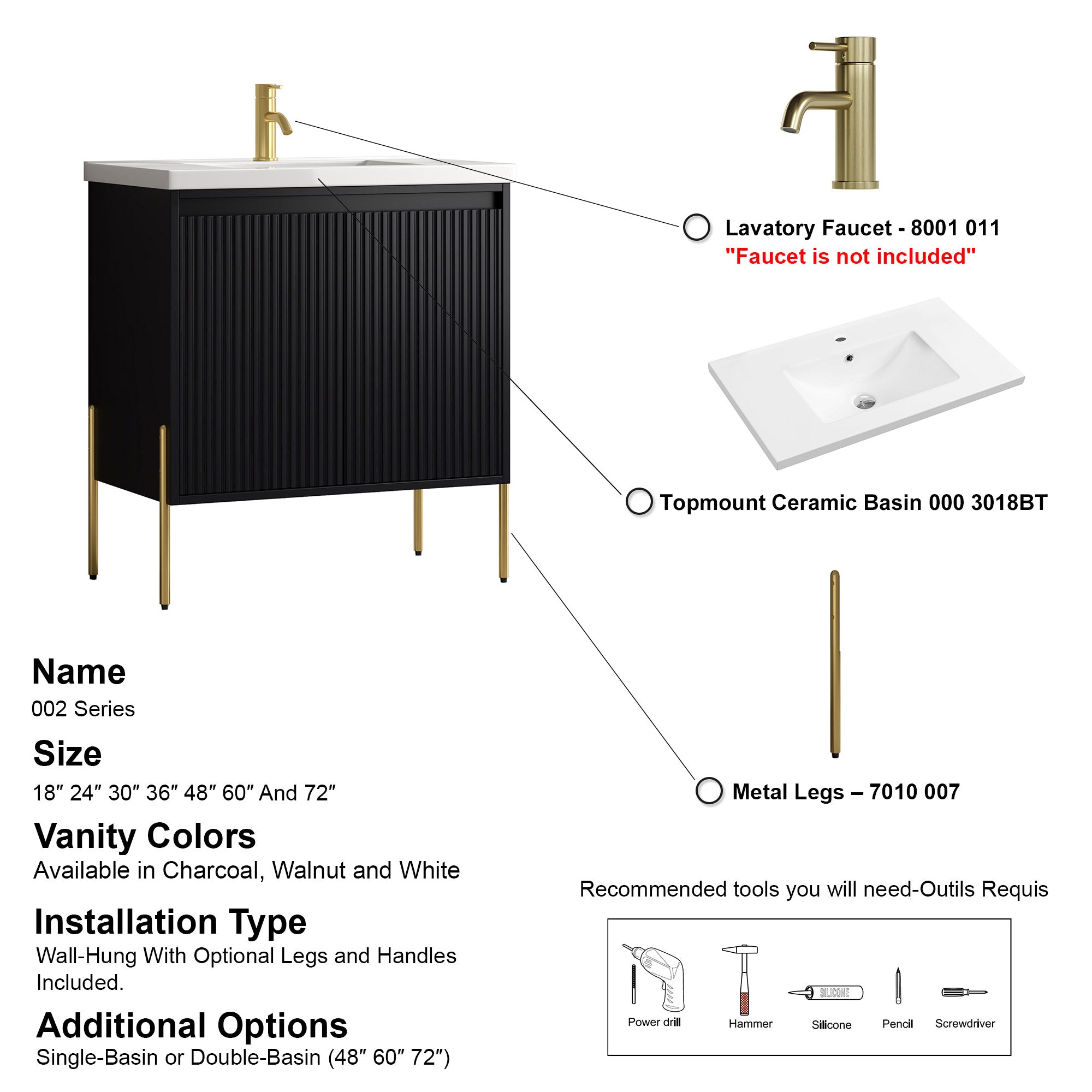 002 Series - 30 Inch Vanity