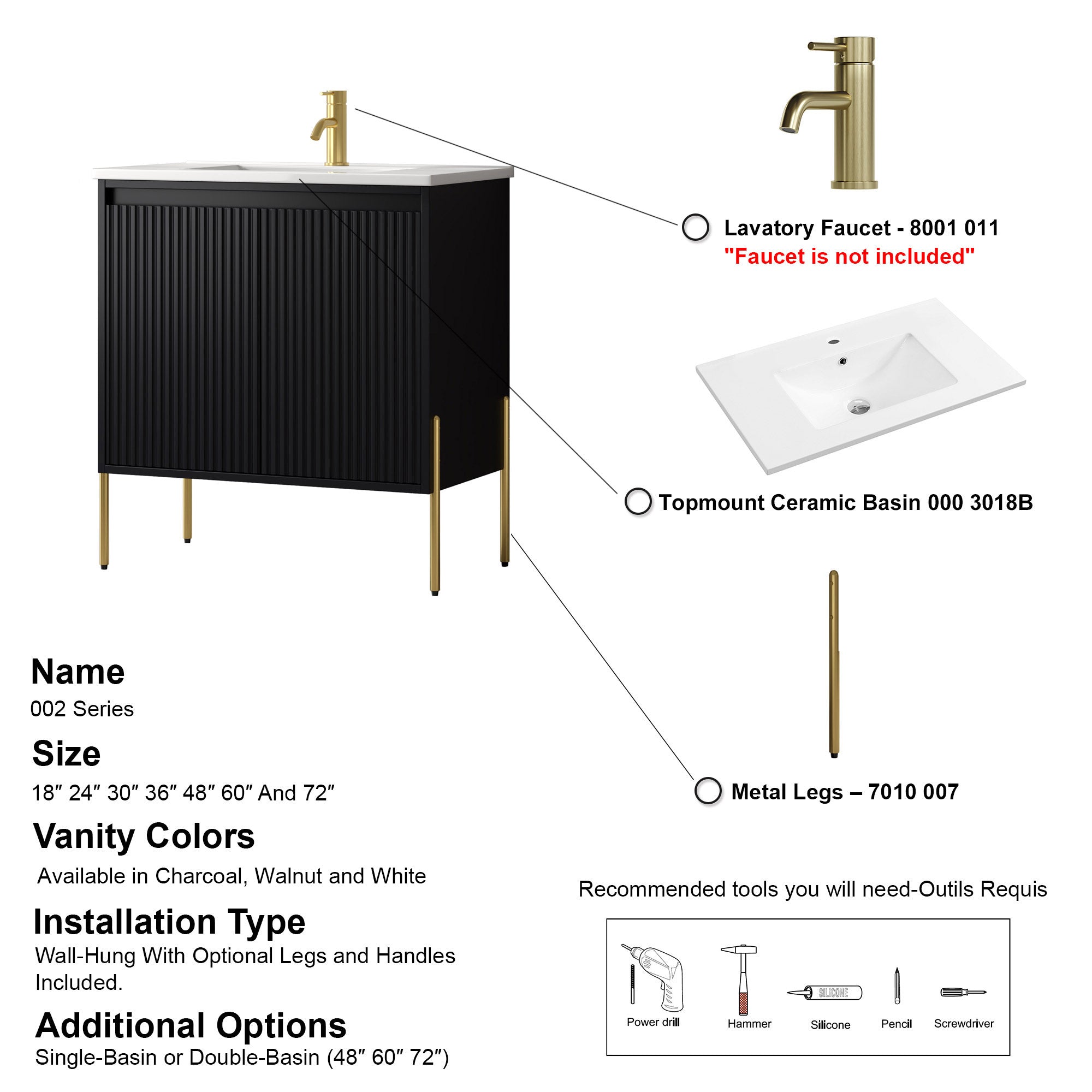 002 Series - 30 Inch Vanity