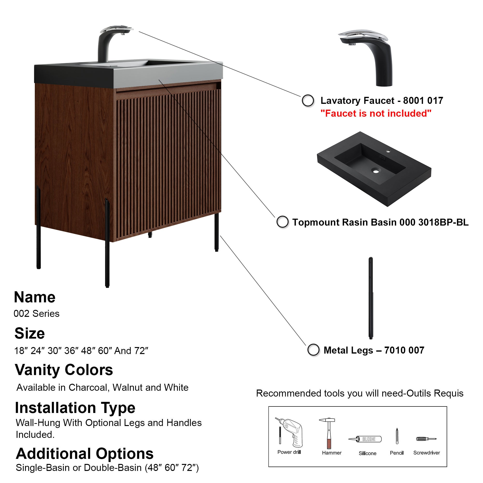 002 Series - 30 Inch Vanity