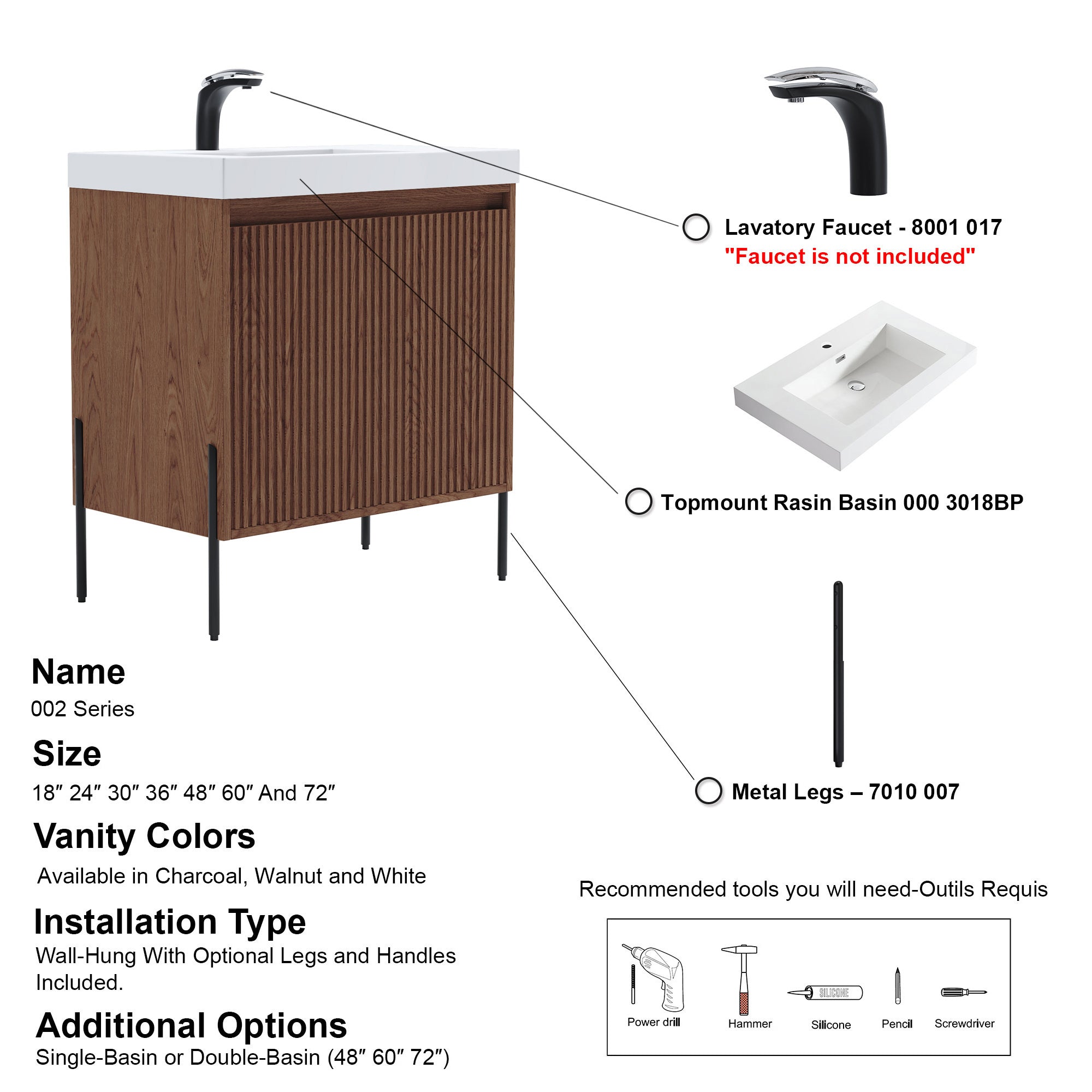 002 Series - 30 Inch Vanity