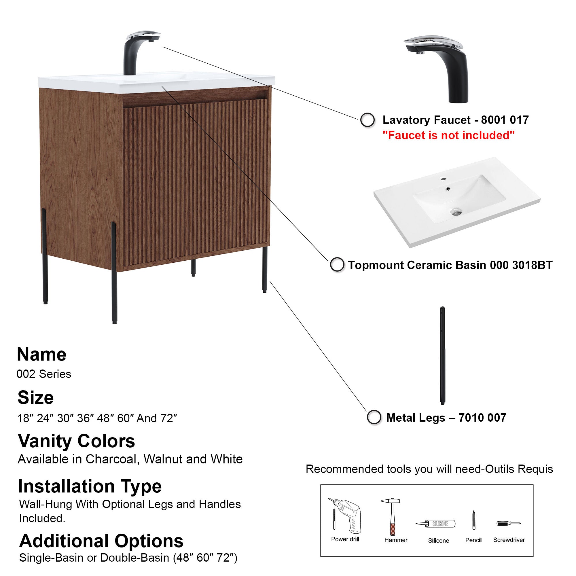 002 Series - 30 Inch Vanity