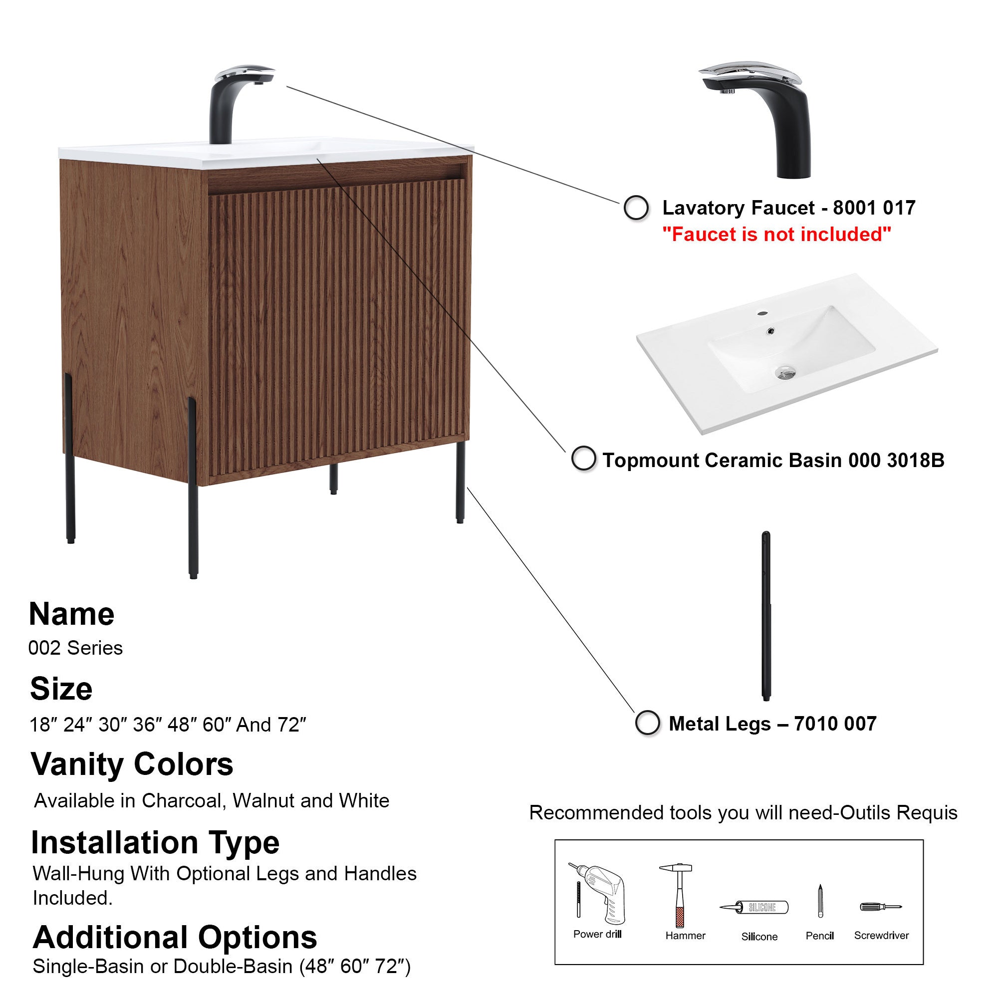 002 Series - 30 Inch Vanity