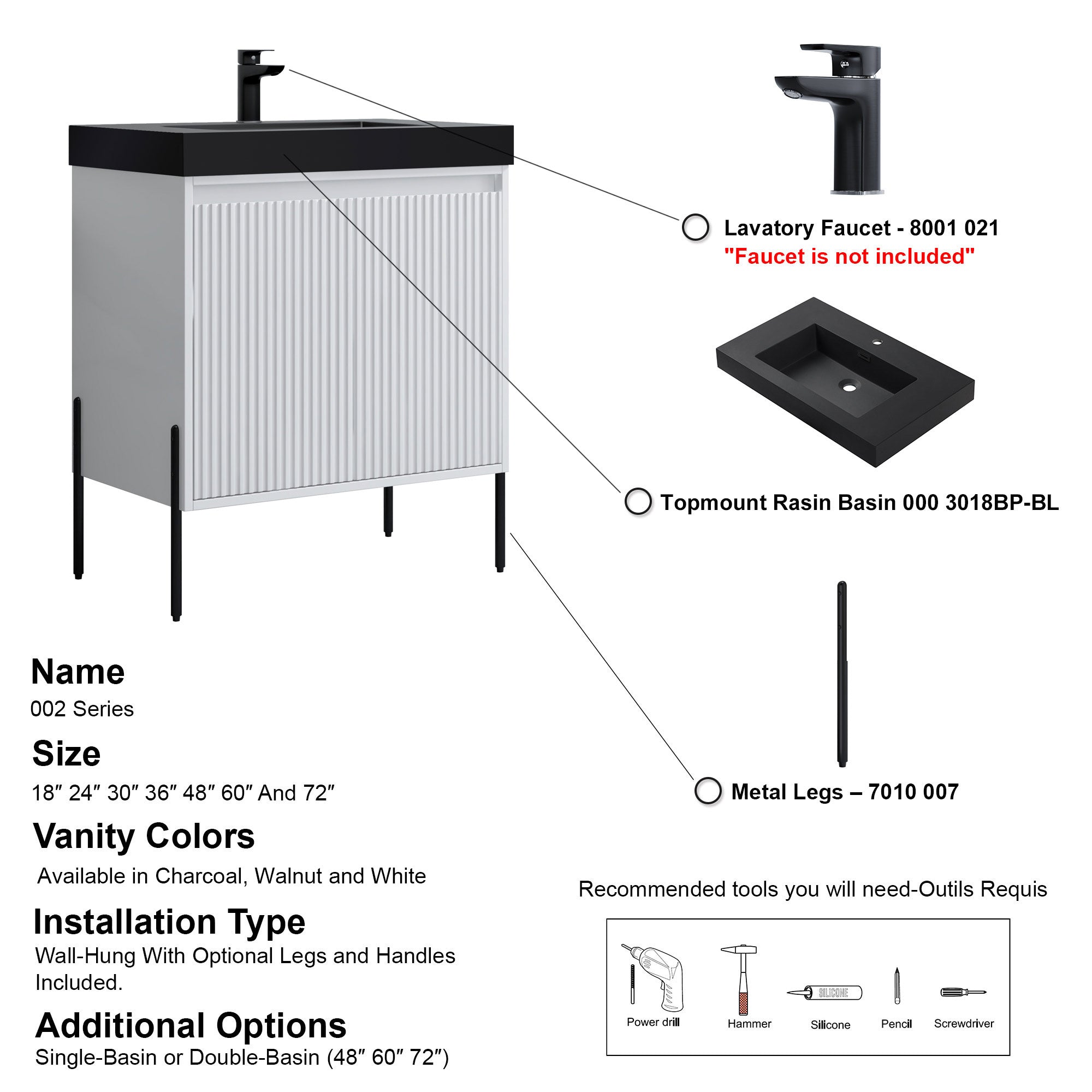 002 Series - 30 Inch Vanity