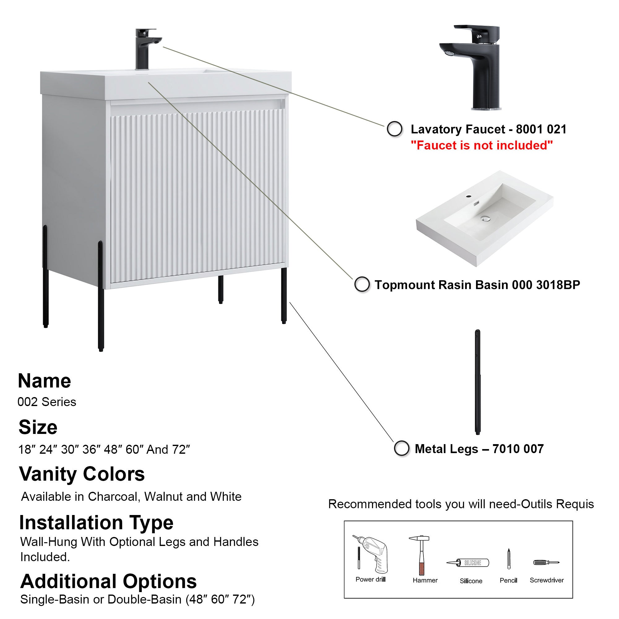 002 Series - 30 Inch Vanity