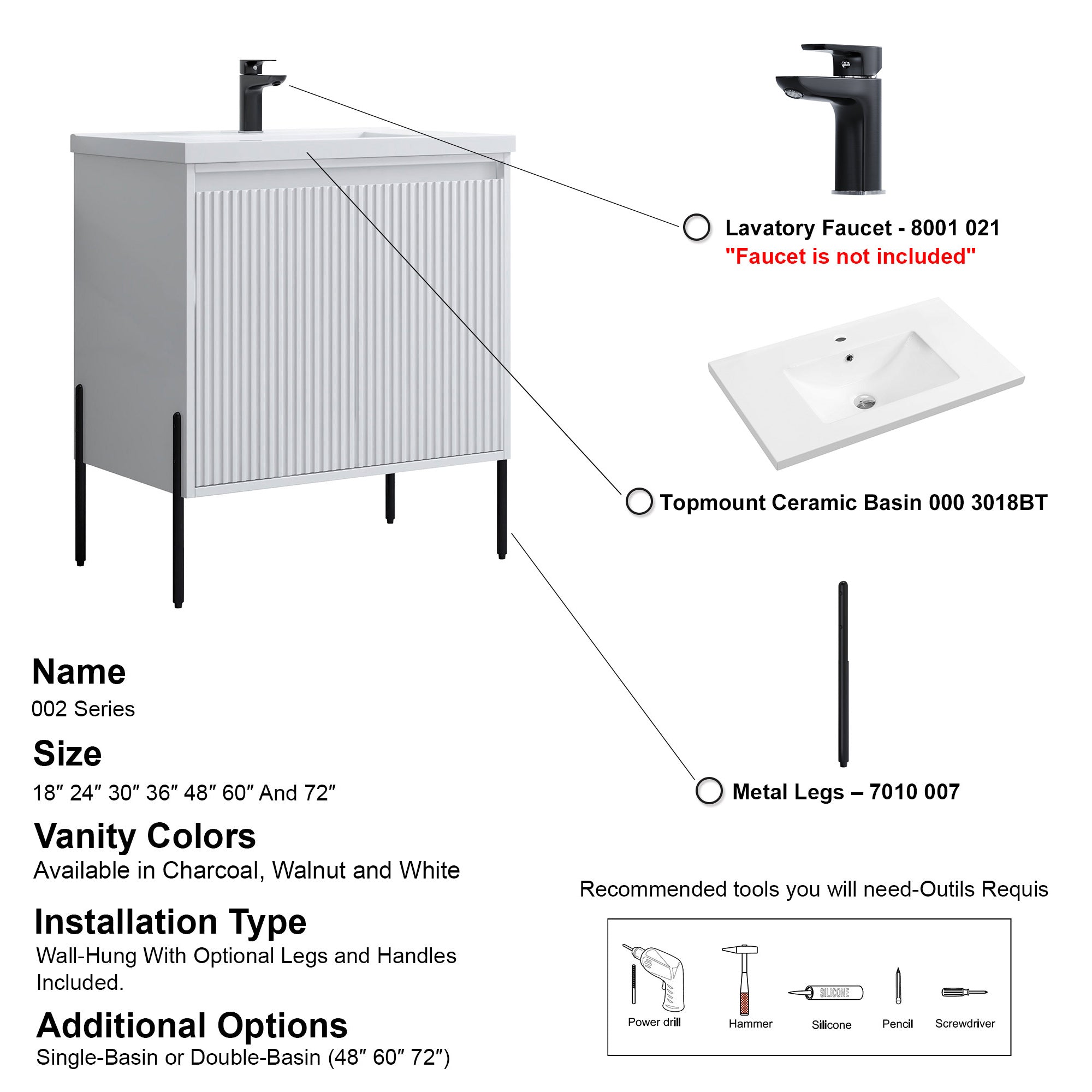 002 Series - 30 Inch Vanity