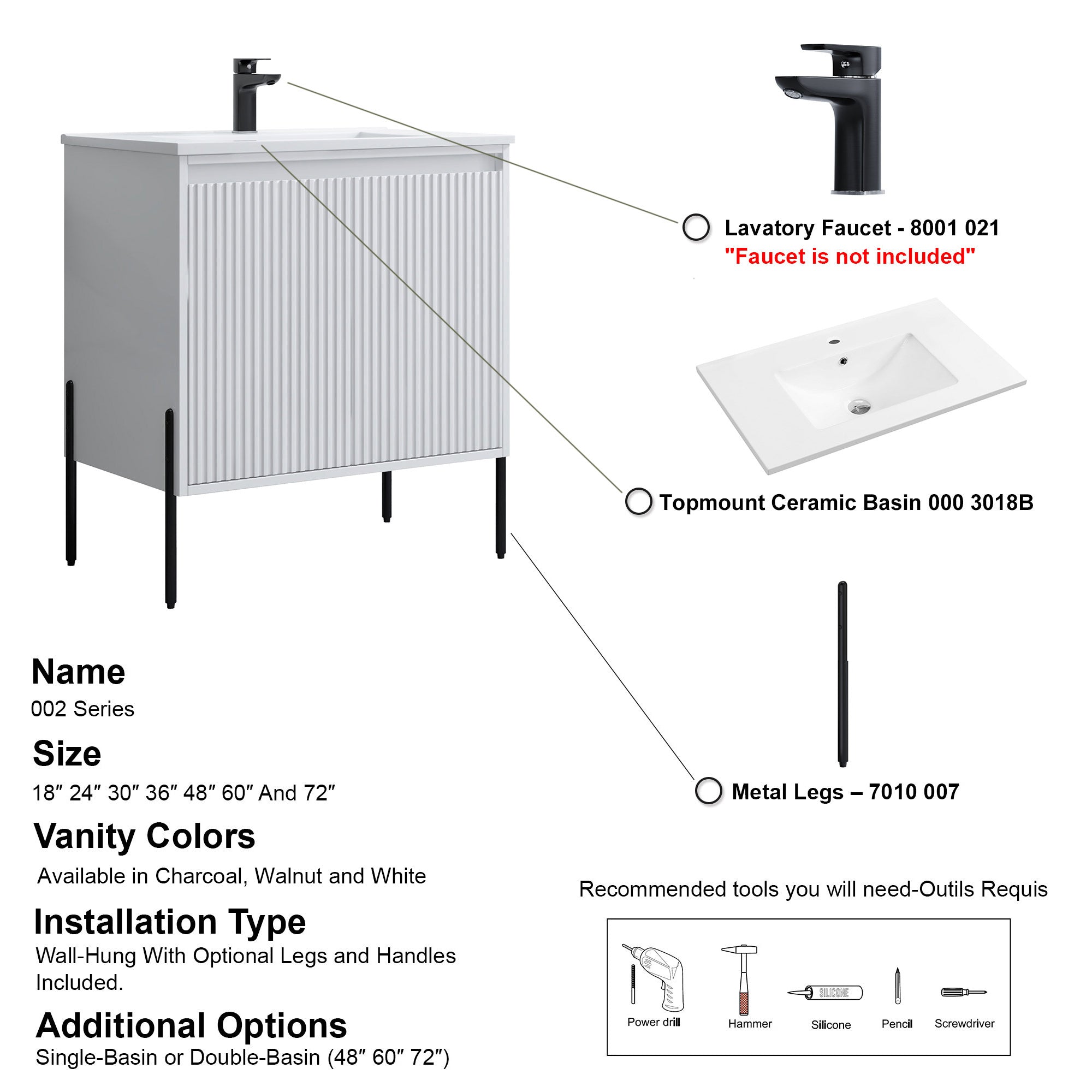002 Series - 30 Inch Vanity