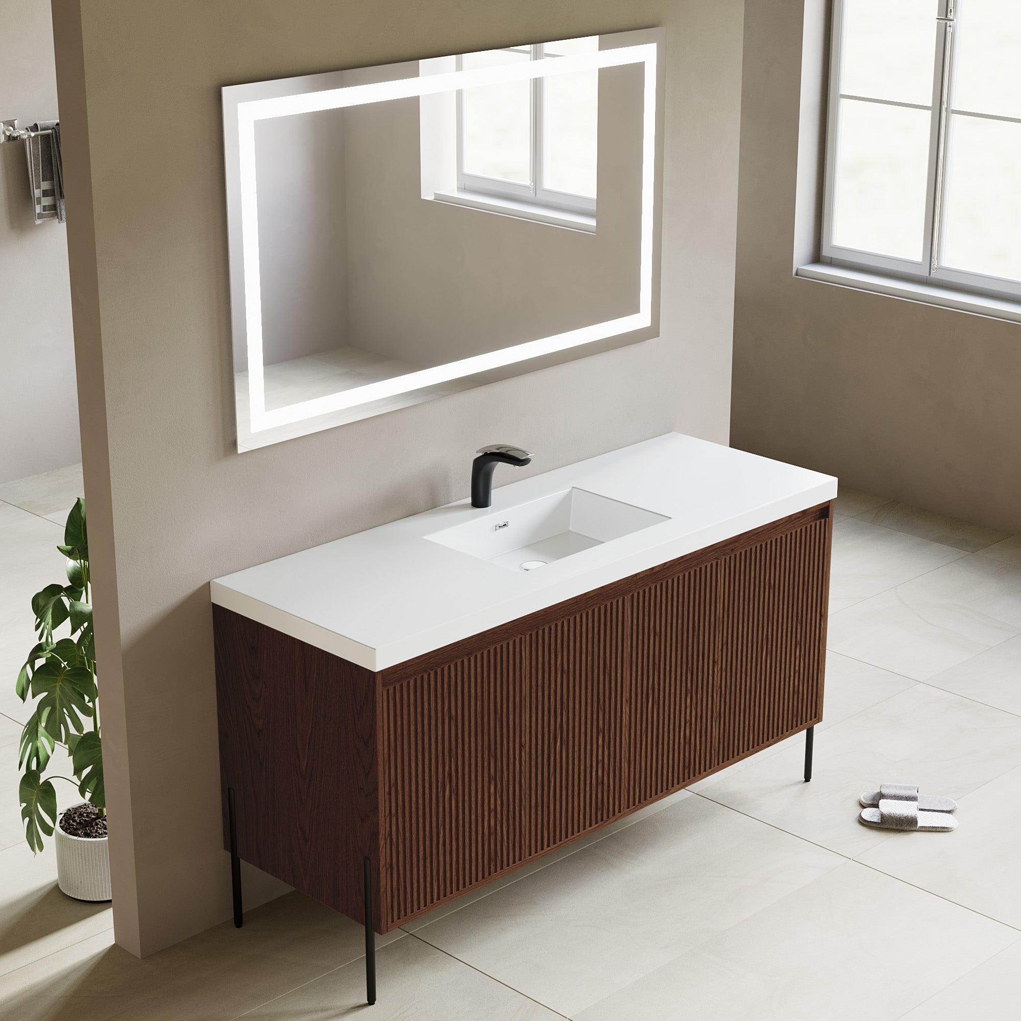 002 Series - 60 Inch Vanity