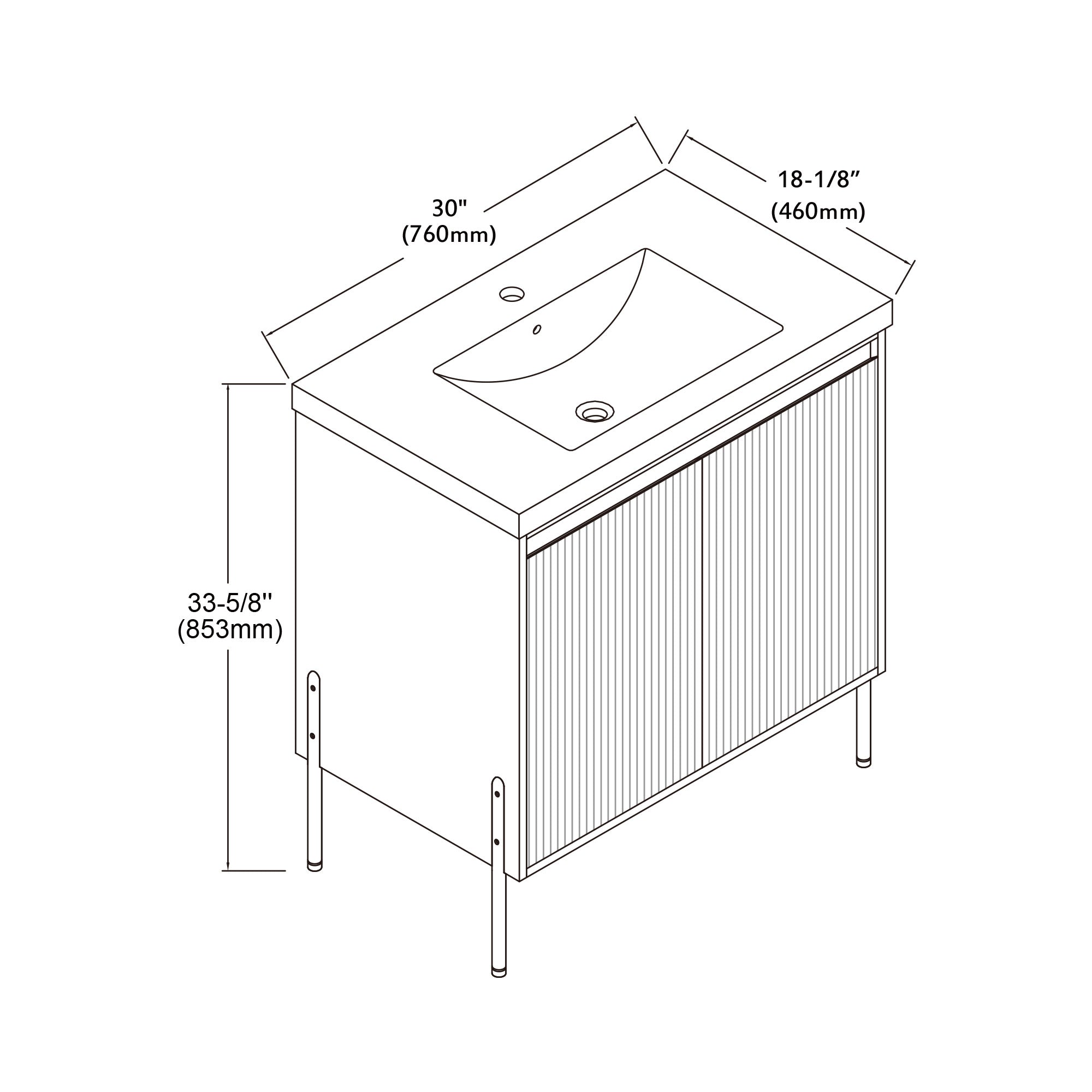 002 Series - 30 Inch Vanity
