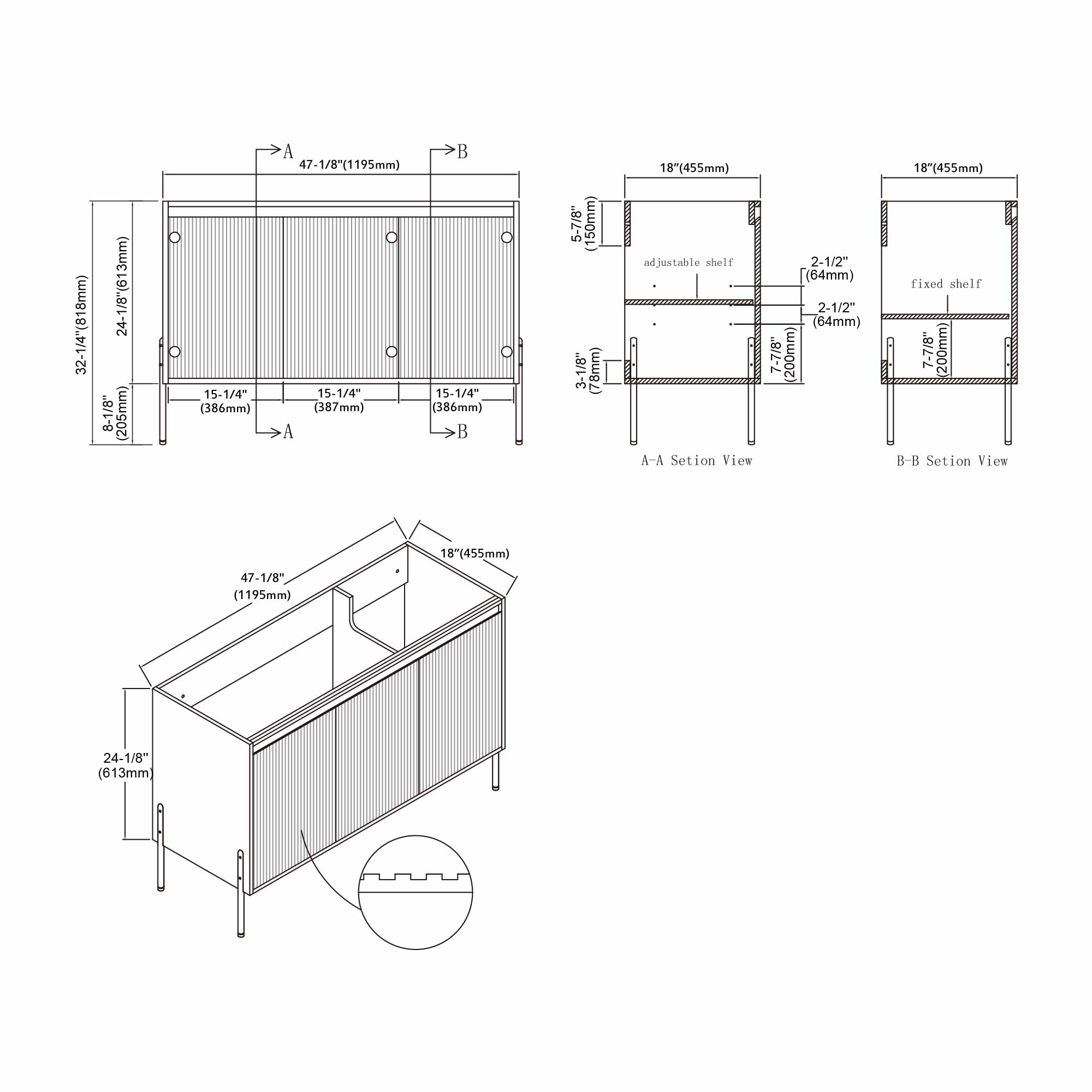 002 Series - 48 Inch Vanity