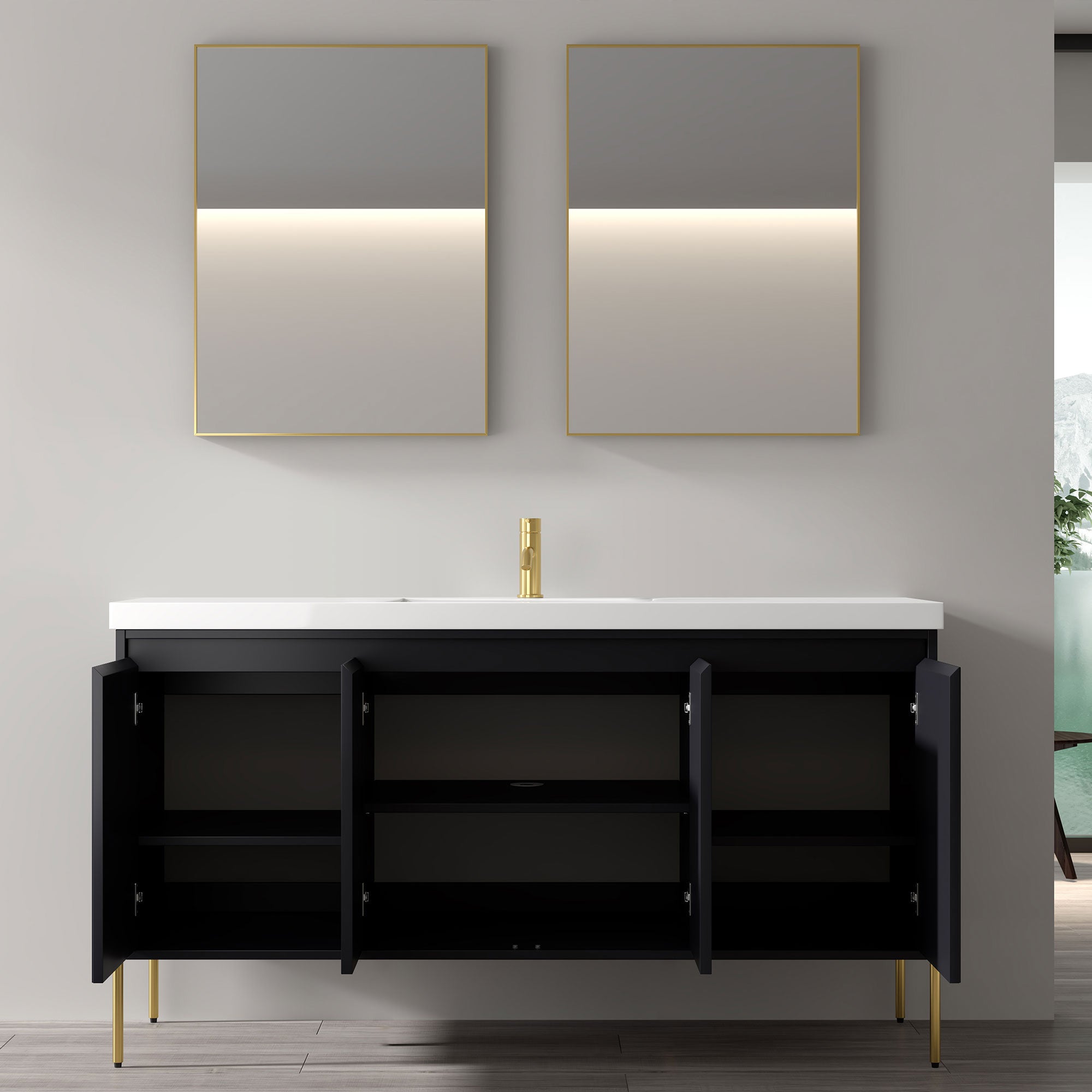 002 Series - 60 Inch Vanity