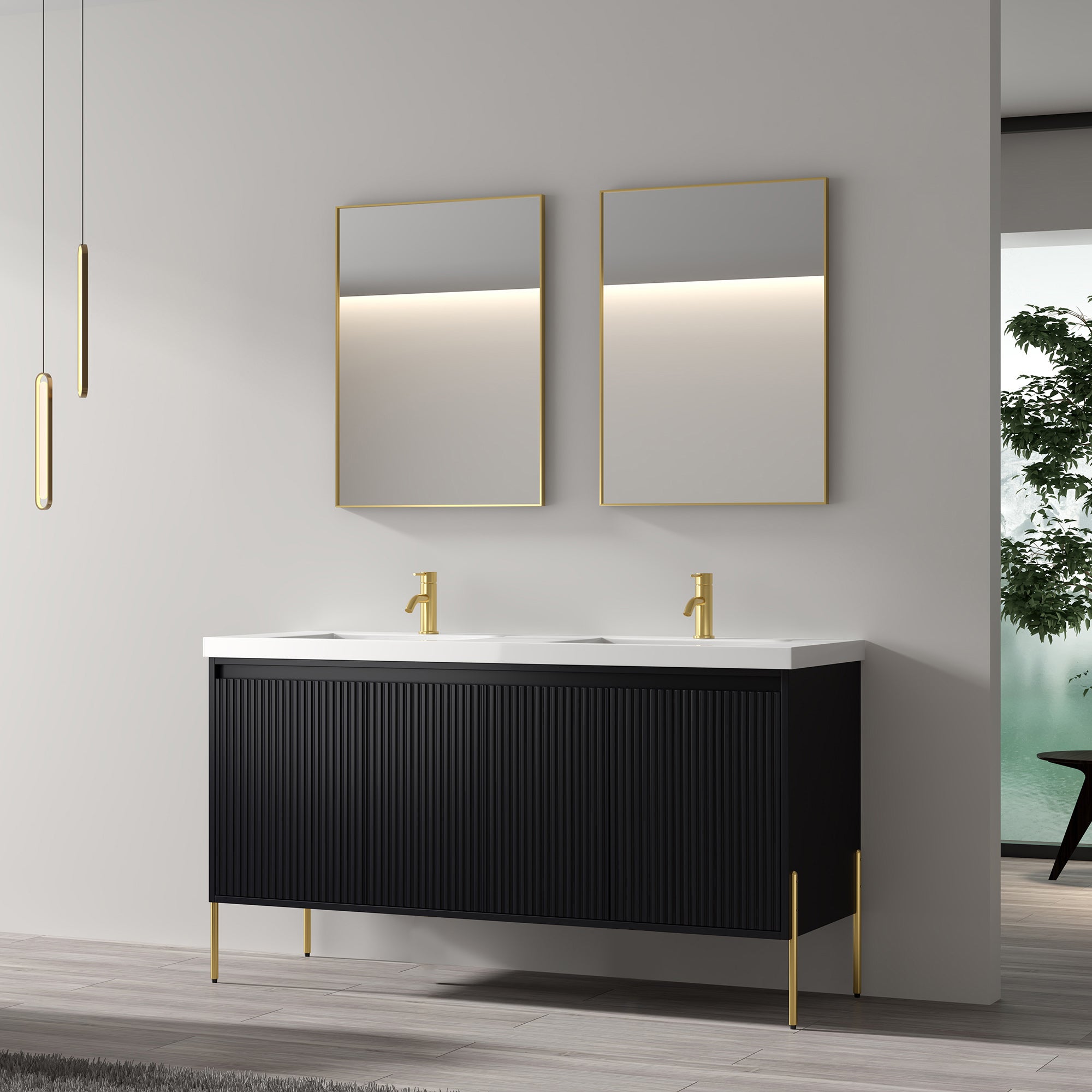 002 Series - 60 Inch Vanity