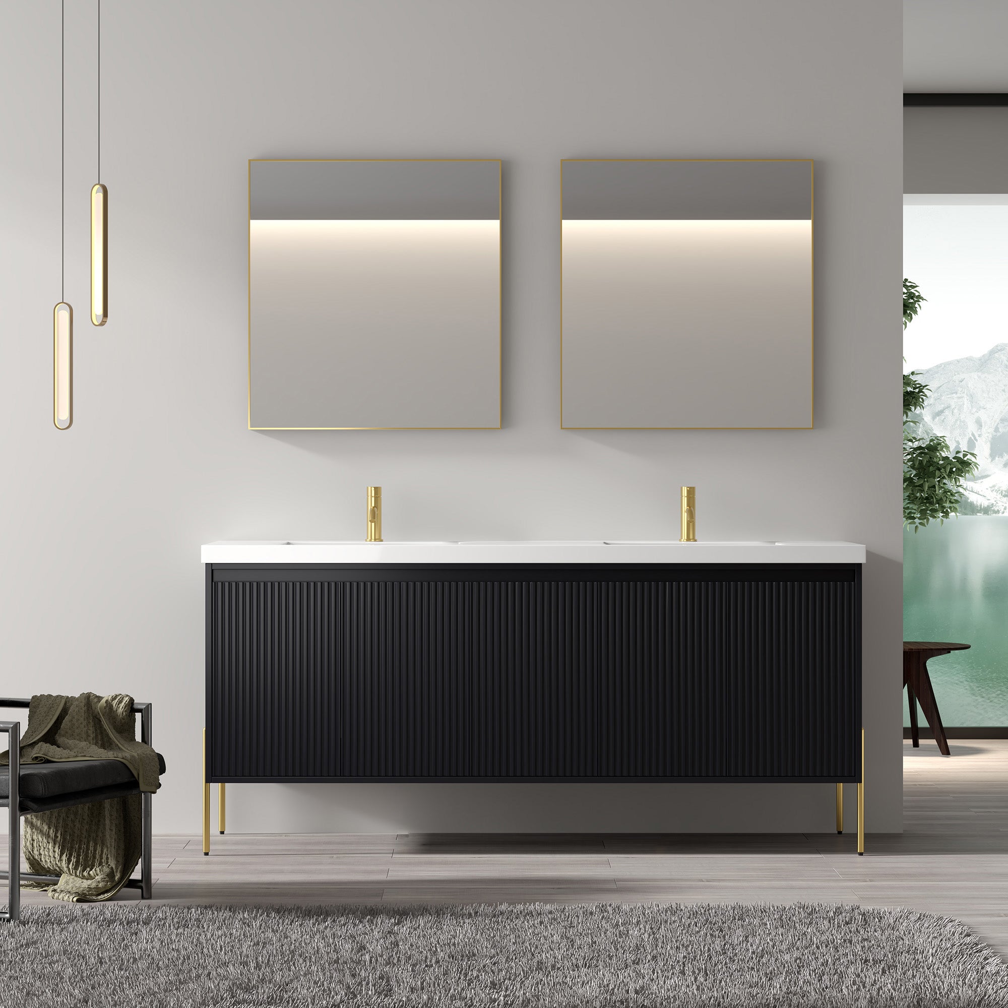 002 Series - 72 Inch Vanity