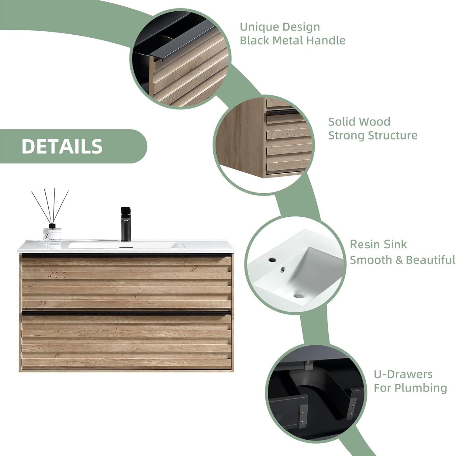 003 Series - 36 Inch Vanity With Sink