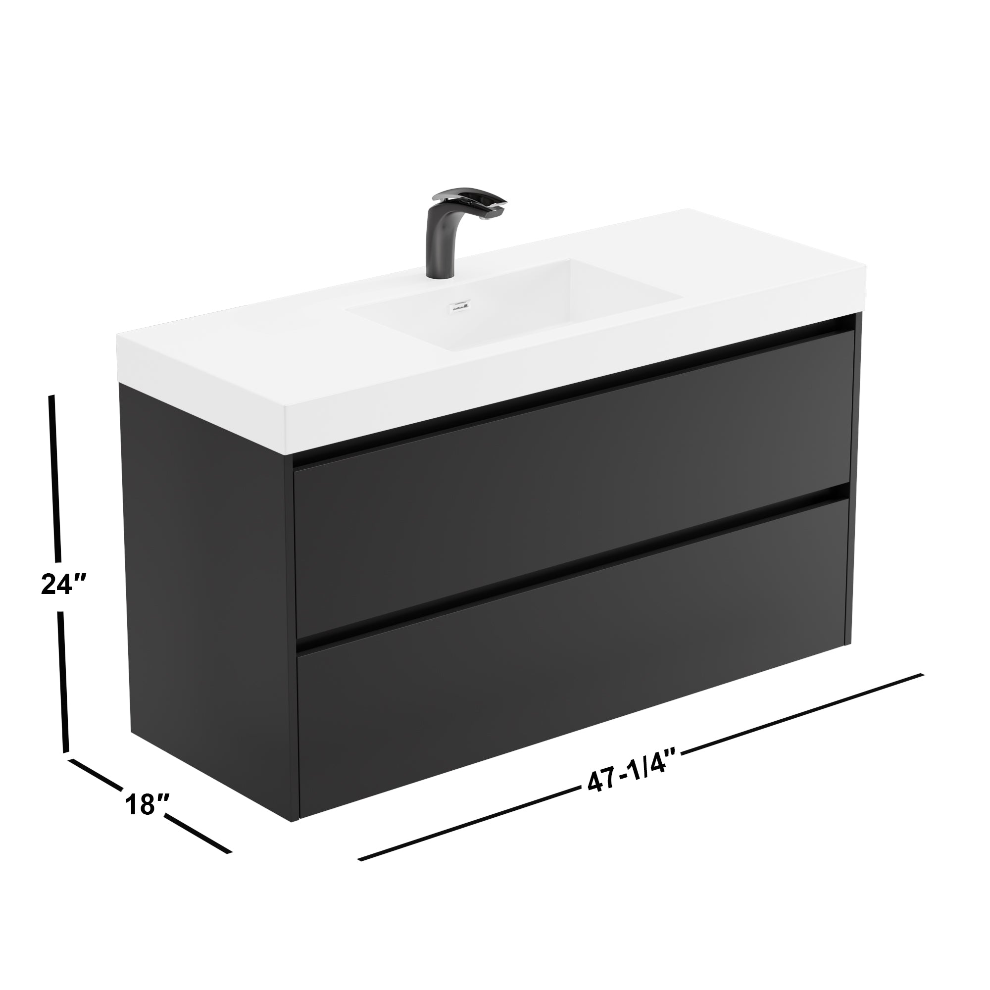 004 Series - 48 Inch Vanity - Single Sink