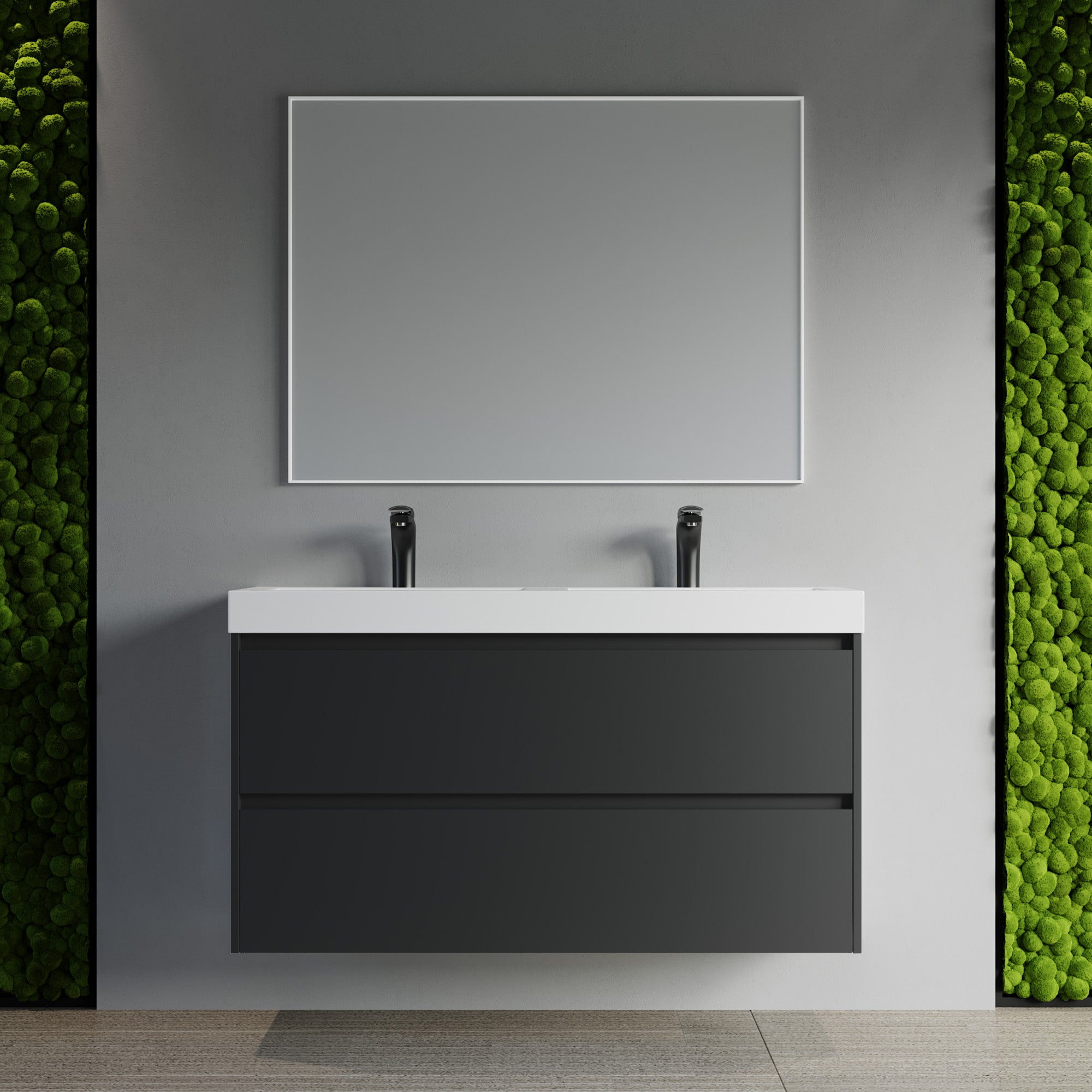 004 Series - 48 Inch Vanity - Double Sinks
