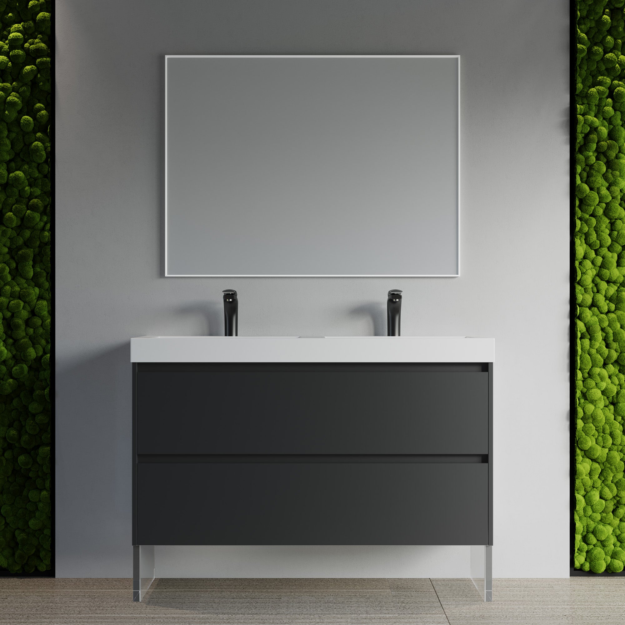 004 Series - 48 Inch Vanity - Double Sinks