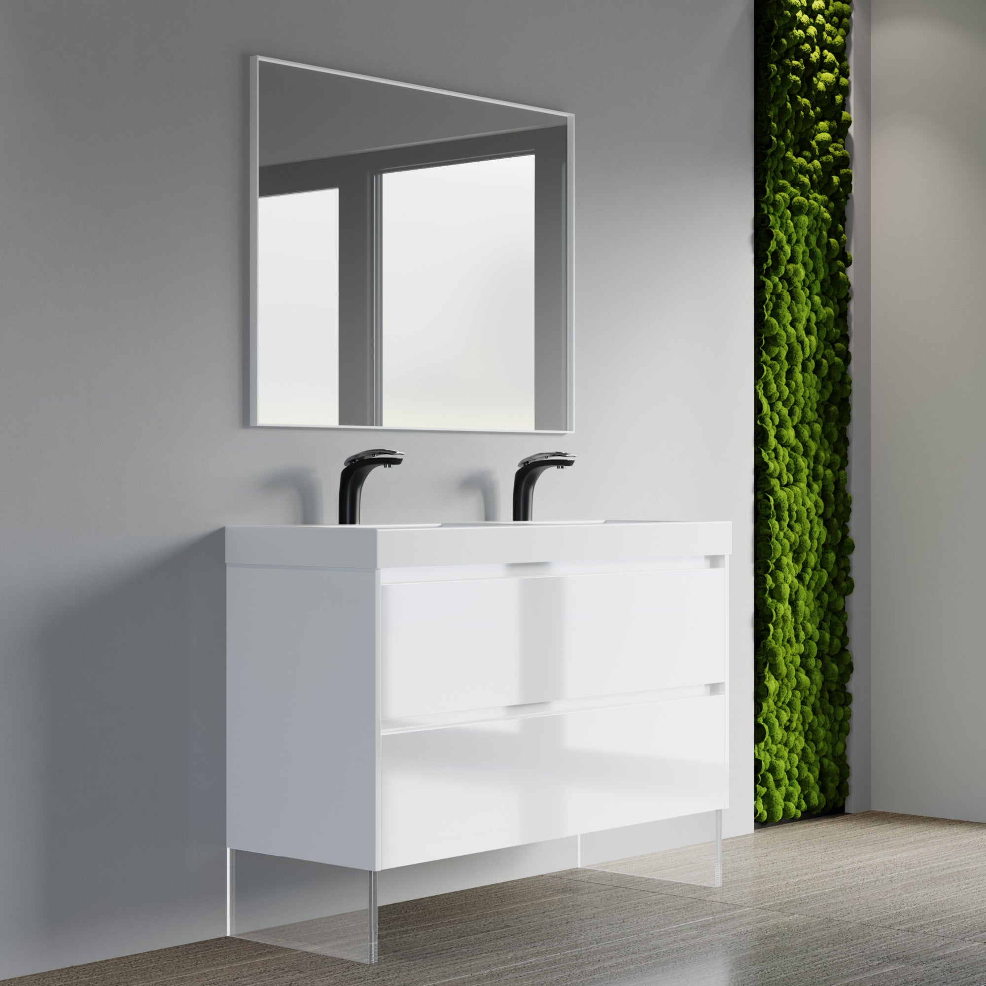 004 Series - 48 Inch Vanity - Double Sinks
